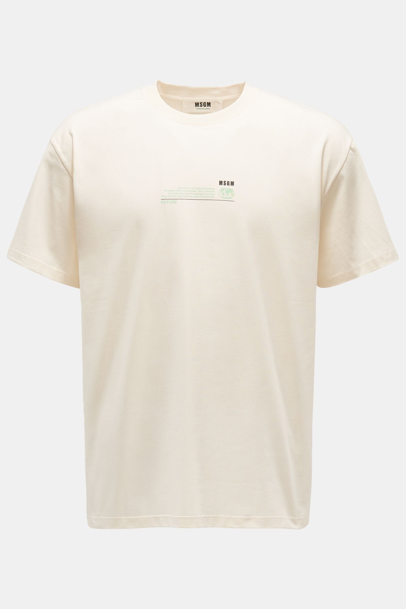Rundhals-T-Shirt offwhite