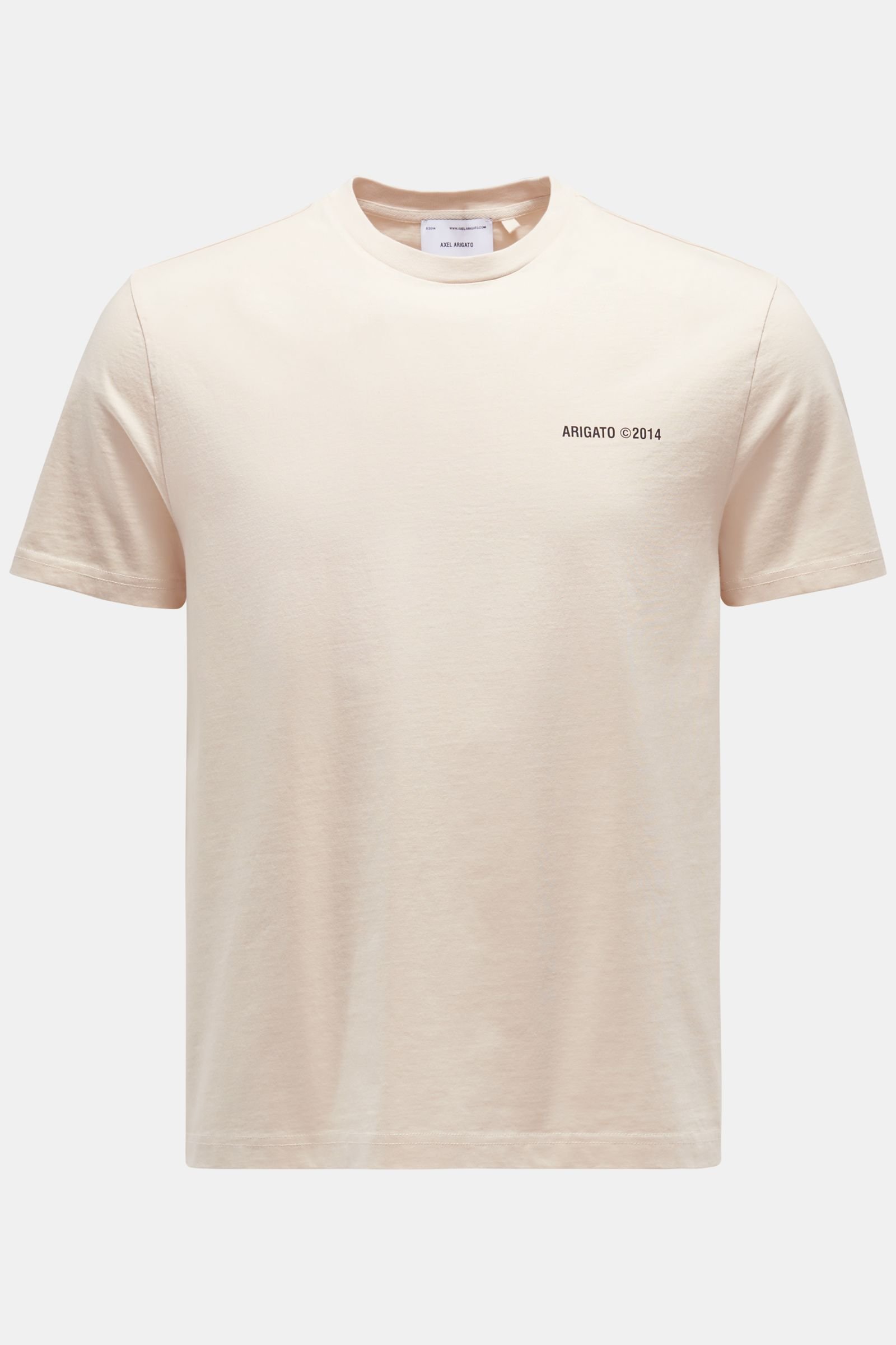 Crew neck T-shirt 'London' beige
