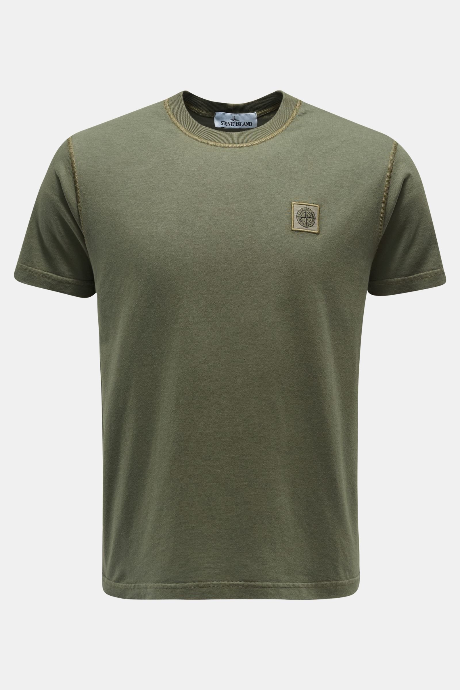 Crew neck T-shirt olive