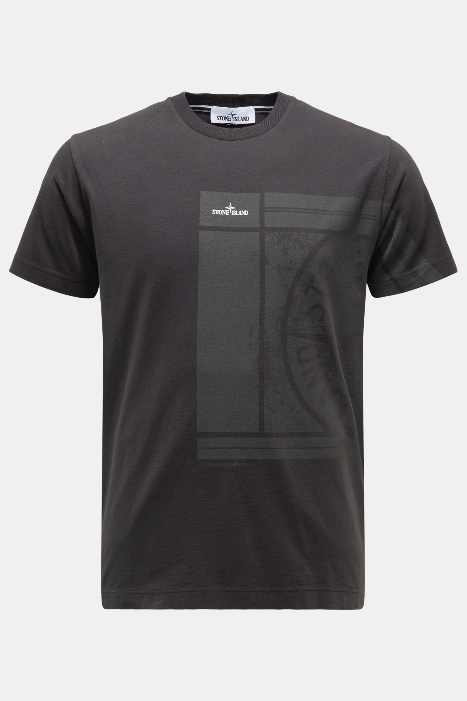 Rundhals-T-Shirt dunkelgrau