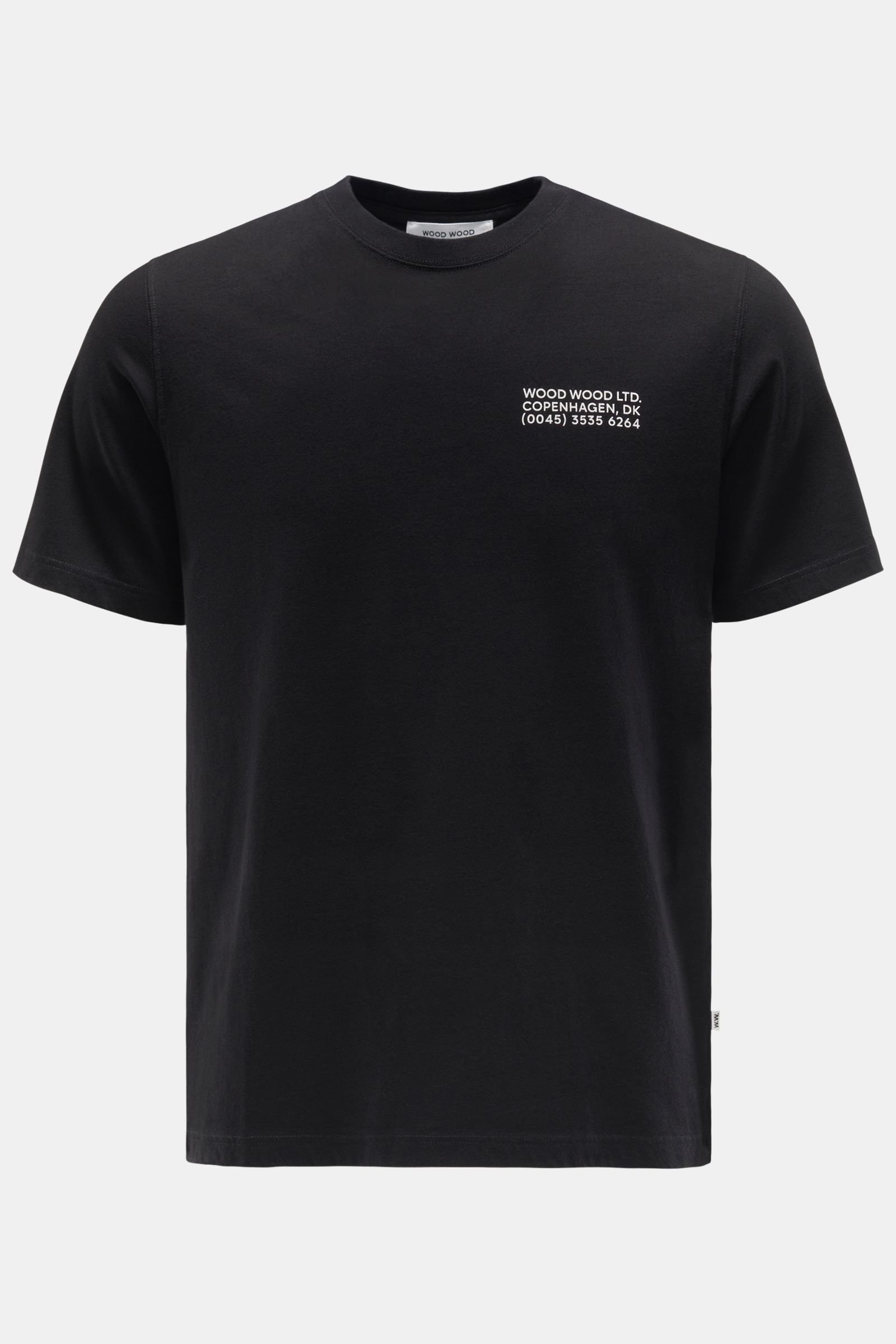 Rundhals-T-Shirt 'Sami Info' schwarz