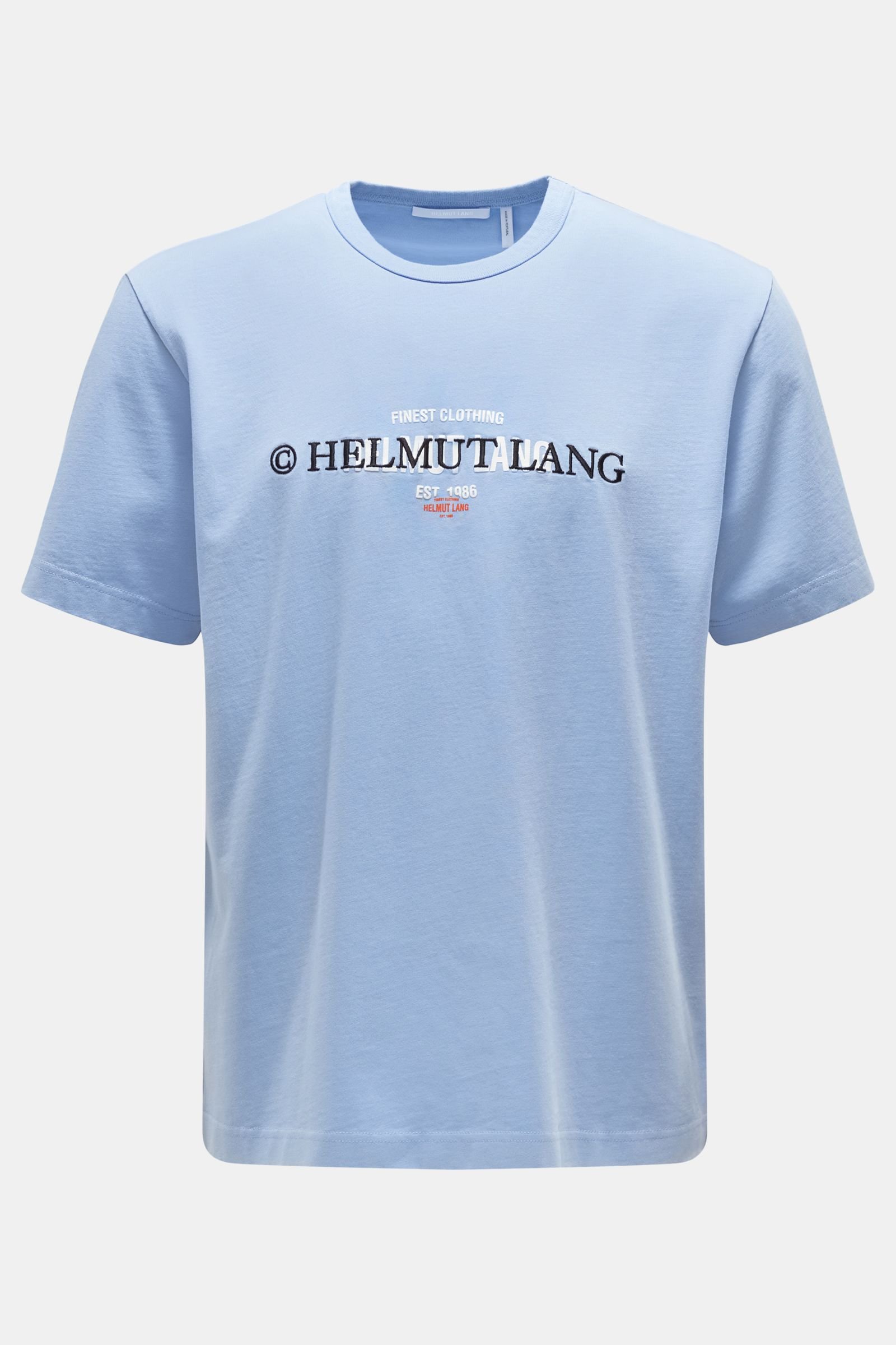 Crew neck T-shirt 'Layer Logo Tee' light blue