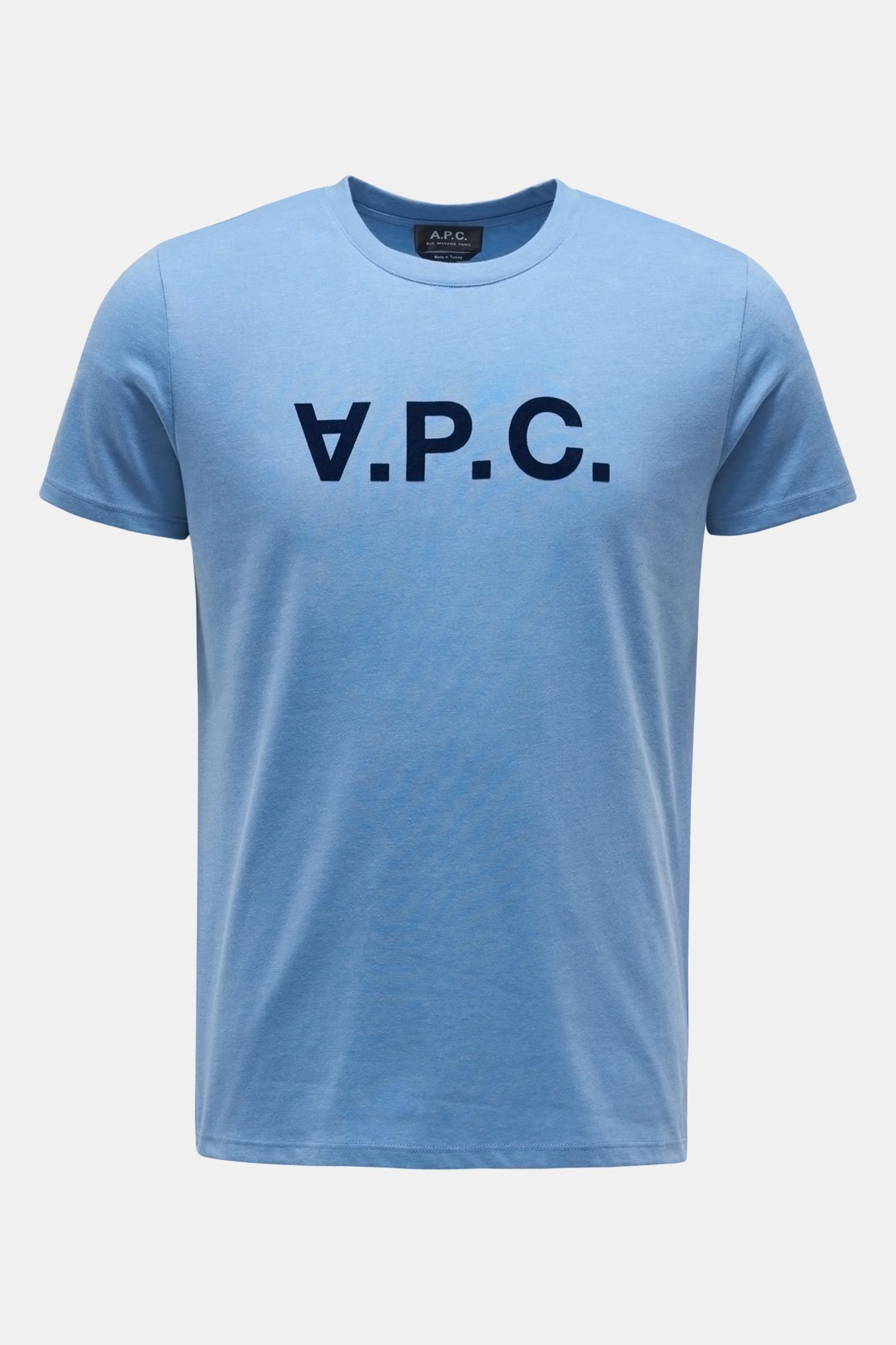 Rundhals-T-Shirt 'VPC' rauchblau