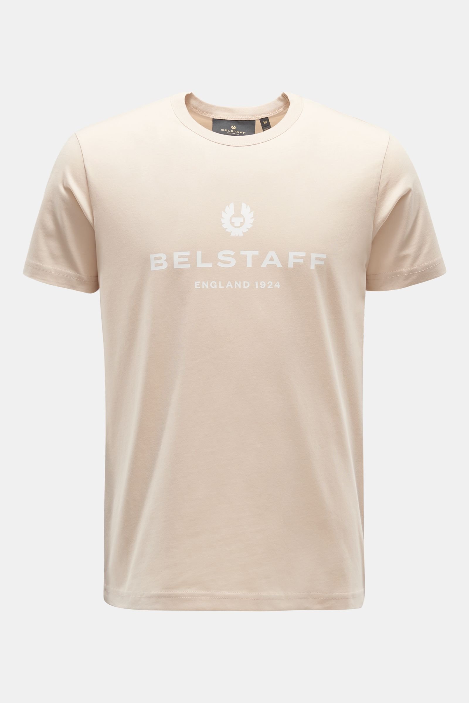 Crew neck T-shirt 'Belstaff 1924' beige
