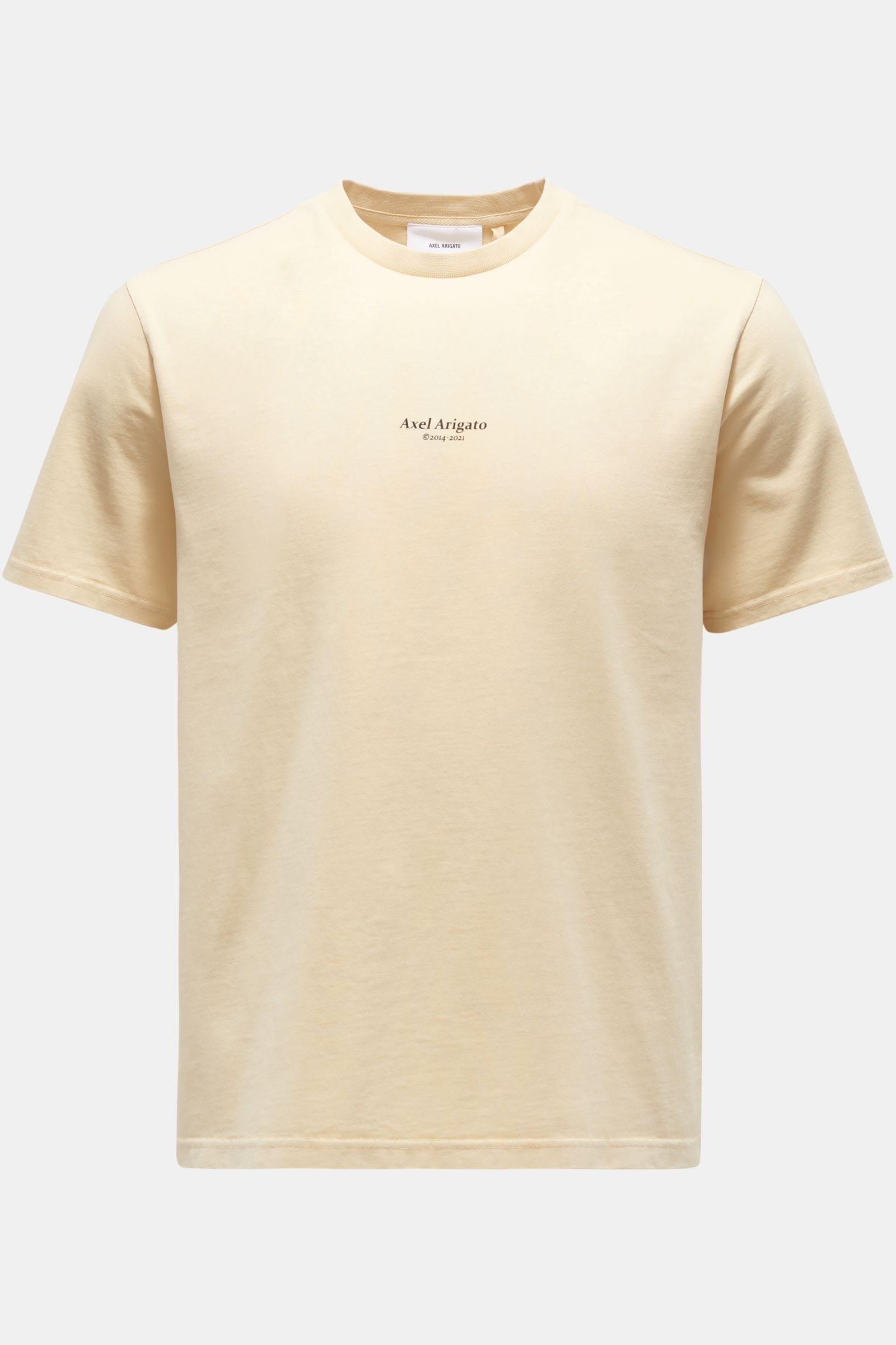 Rundhals-T-Shirt 'Focus Logo' hellgelb