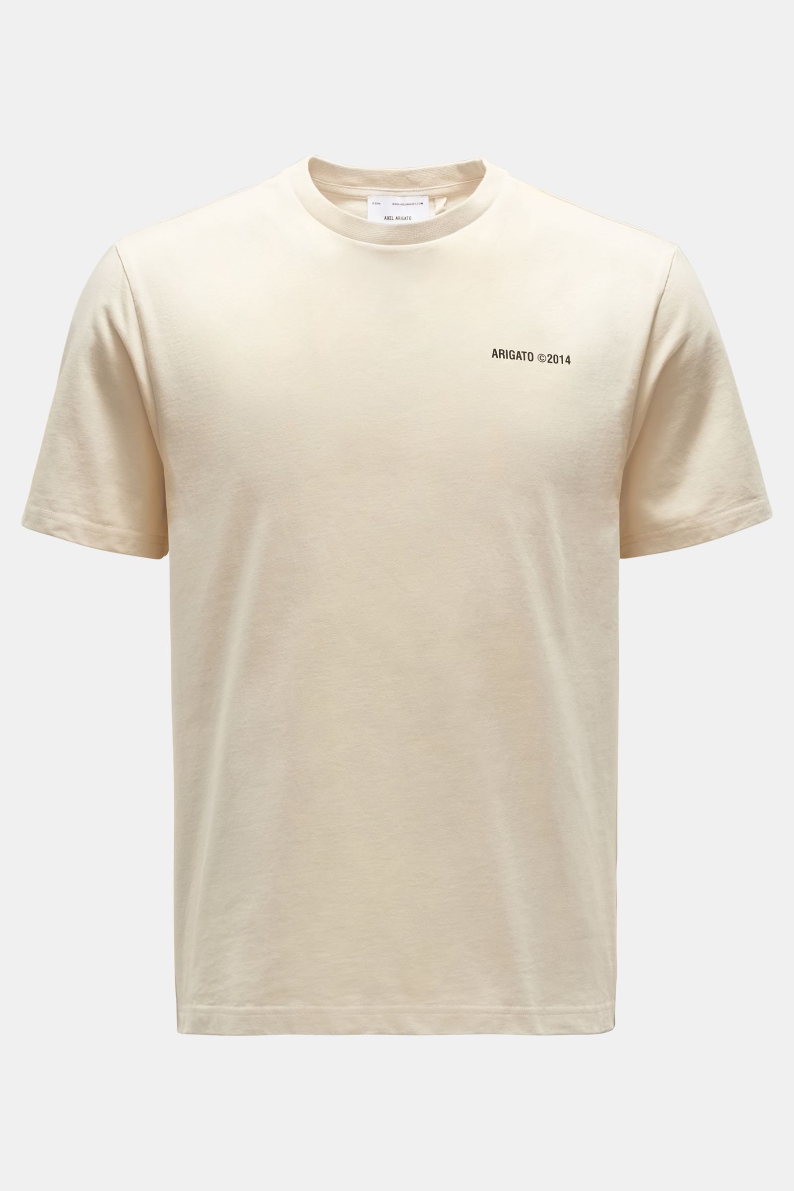 Rundhals-T-Shirt 'London' beige