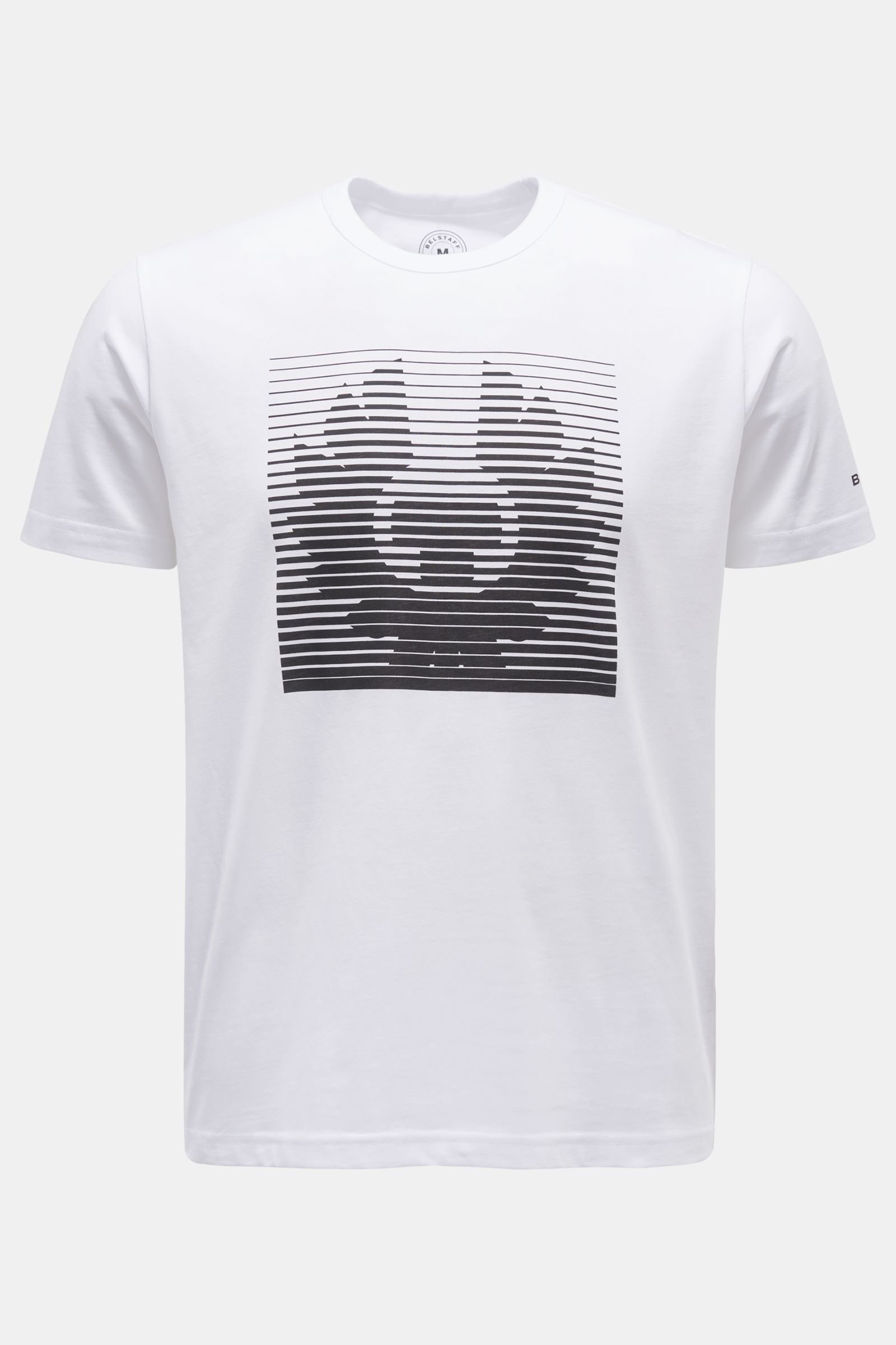 Rundhals-T-Shirt 'Get In Line' weiß