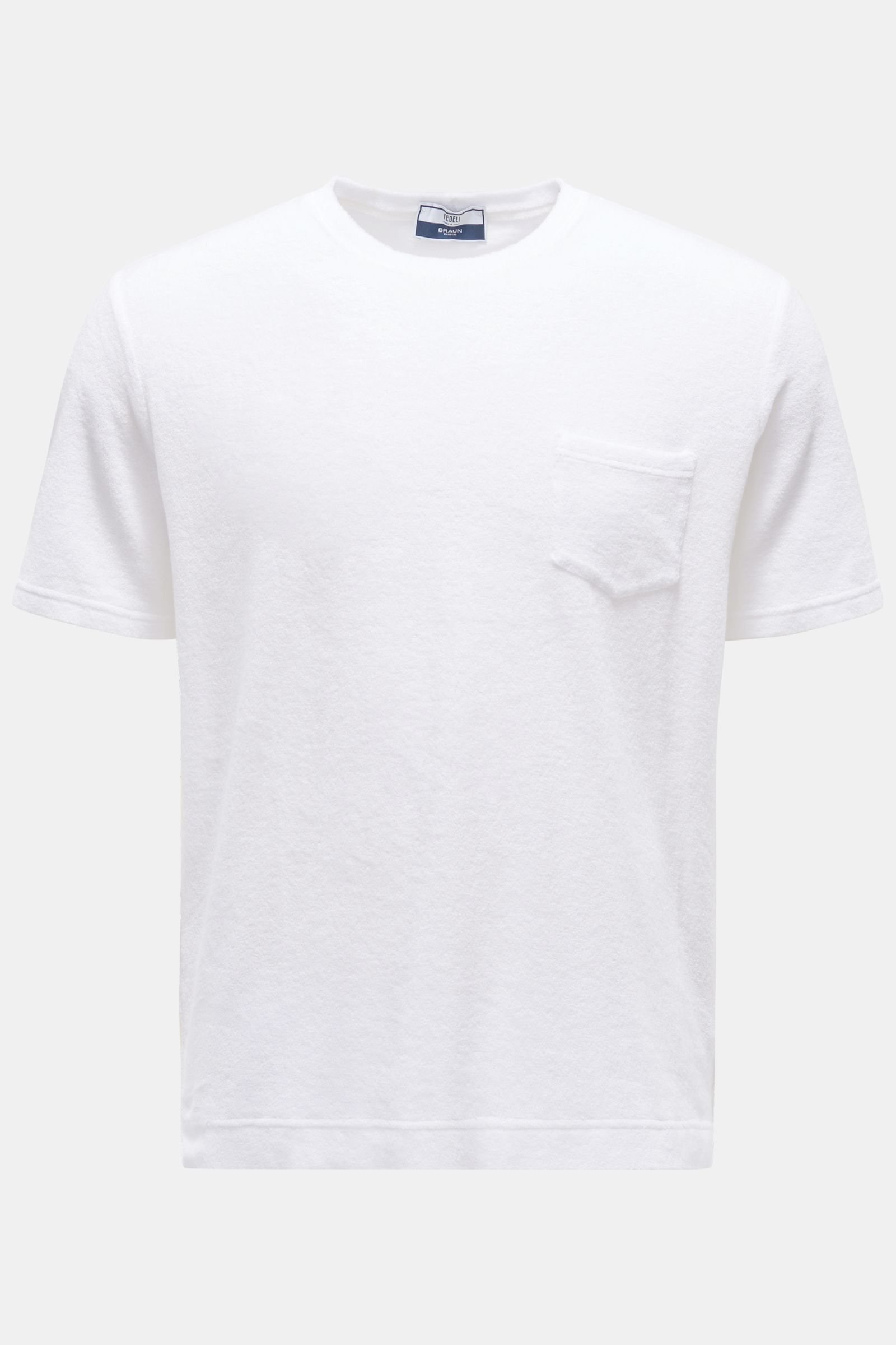 Frottee Rundhals-T-Shirt 'Extreme' weiß