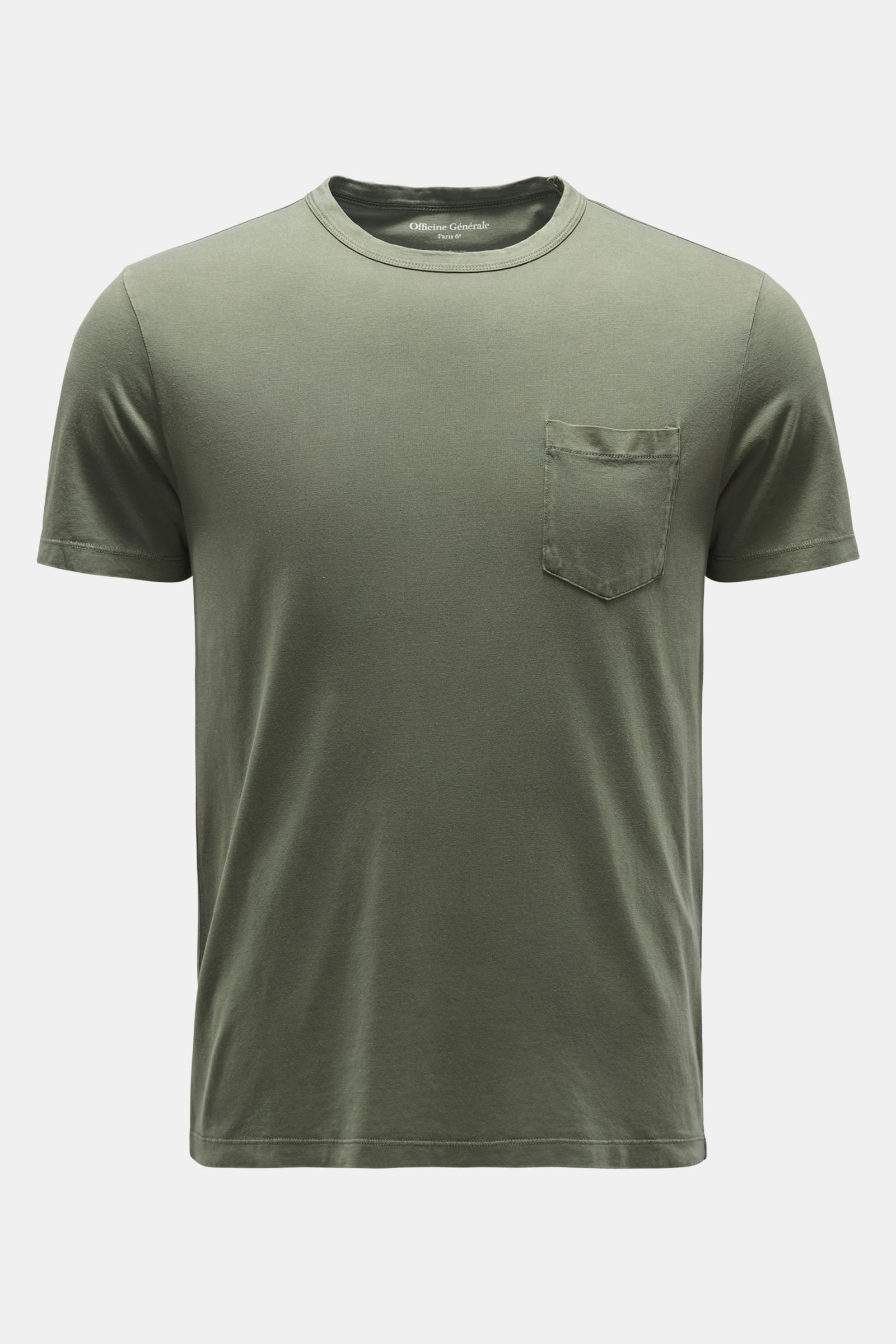 Crew neck T-shirt 'Tee' grey-green