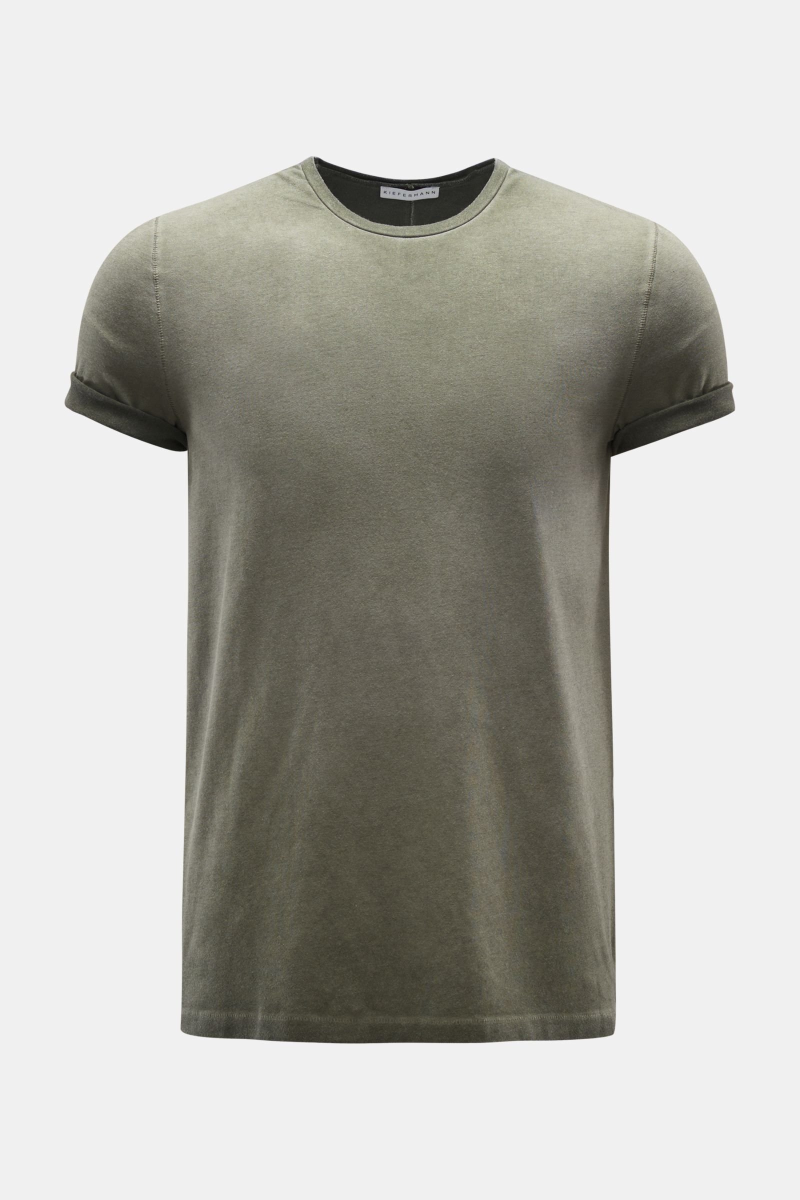 Crew neck T-shirt 'Robin' grey-green
