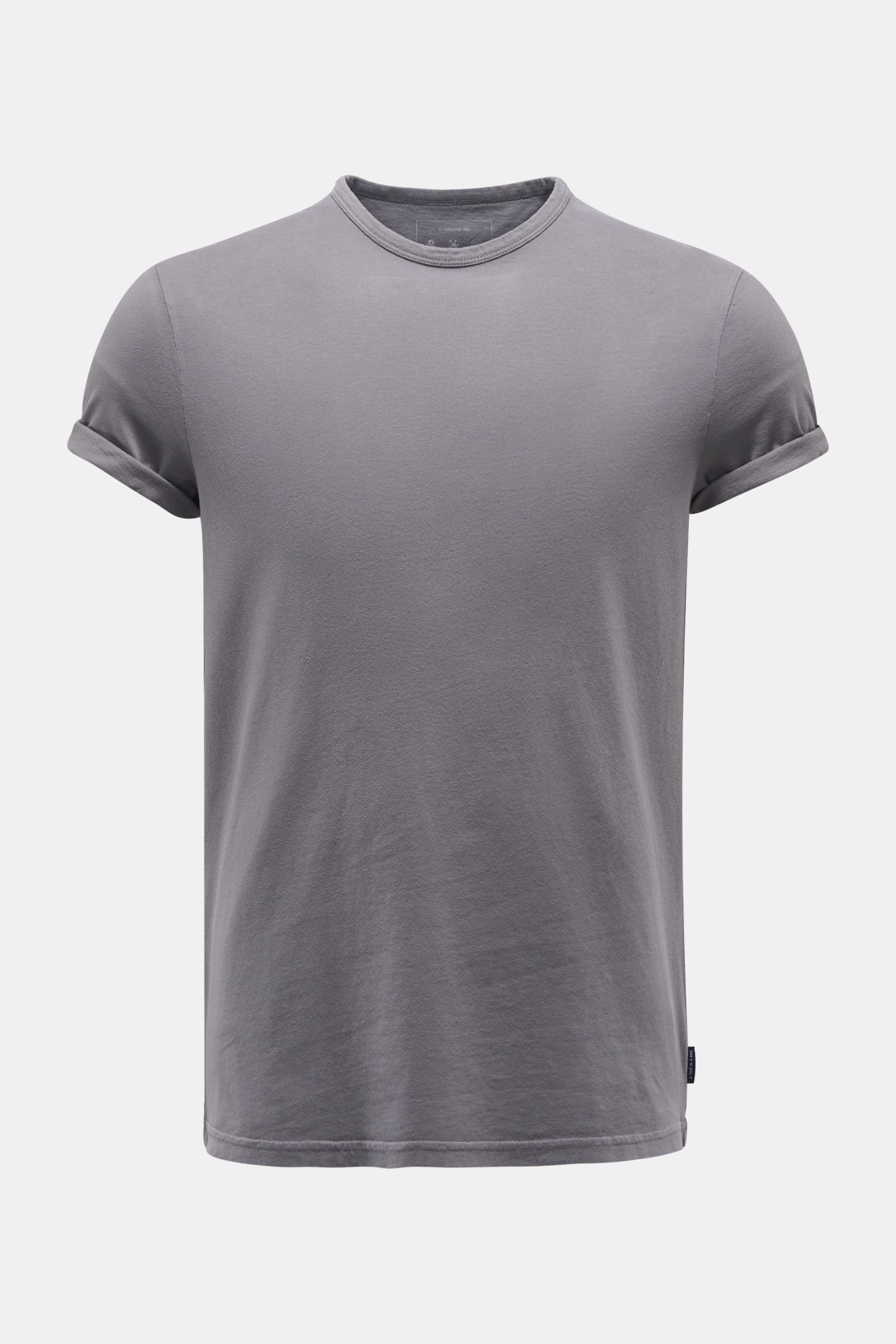 Crew neck T-shirt 'Organic Tee' grey