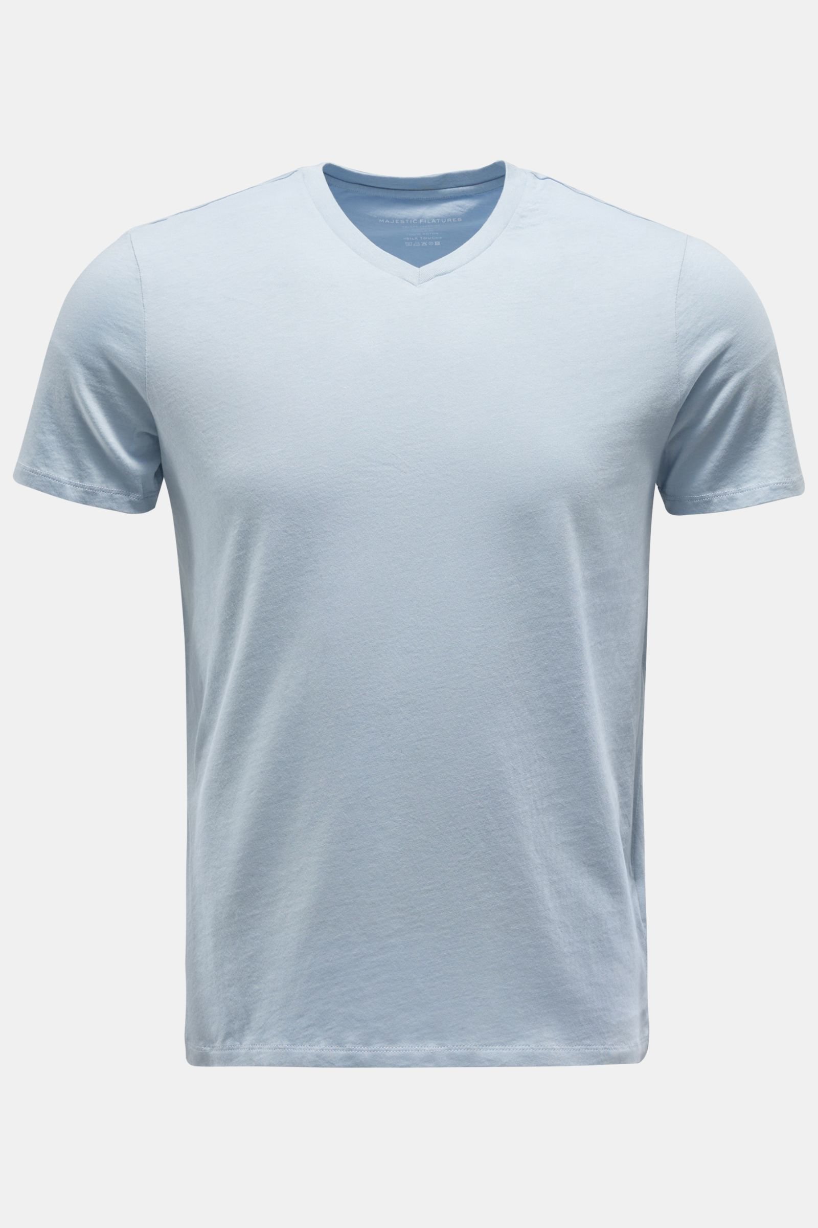V-Neck T-Shirt 'Paul' hellblau