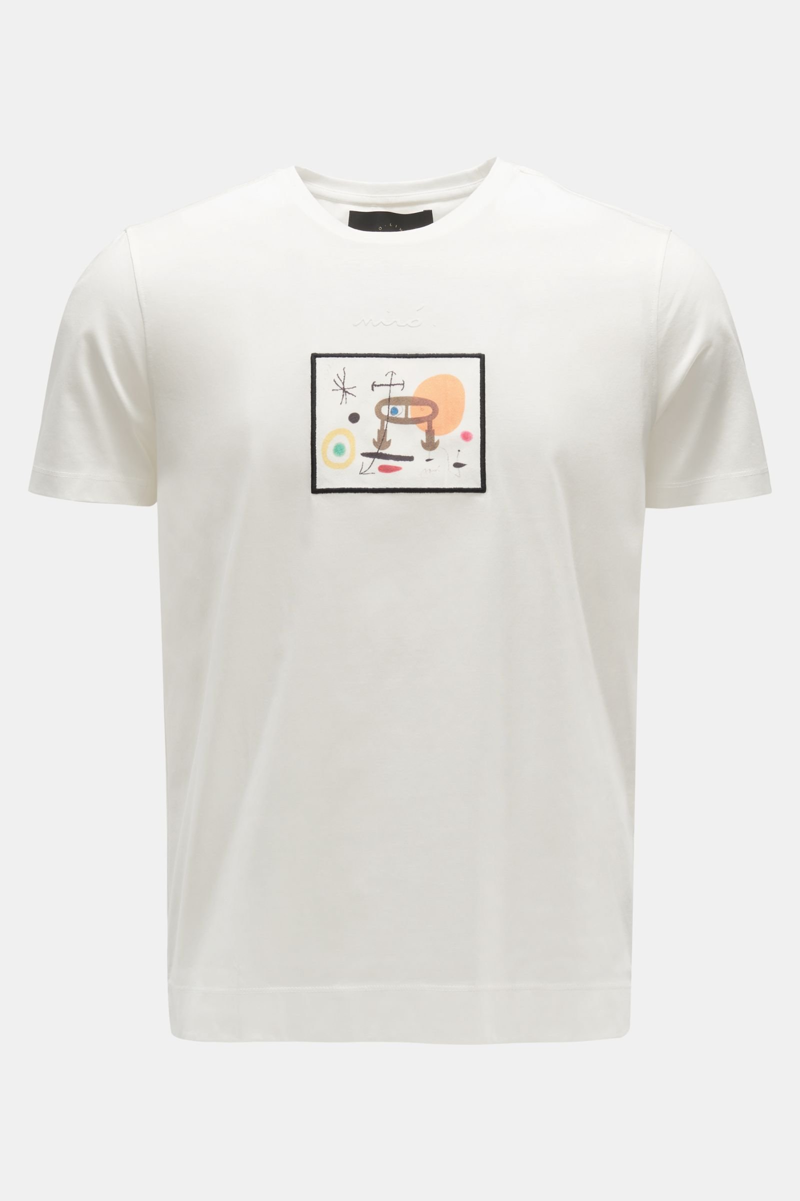 Rundhals-T-Shirt 'Je Ne Jamais' weiß