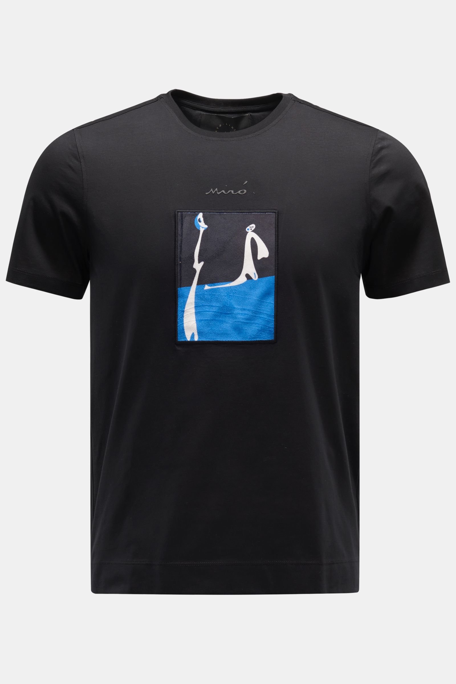Crew neck T-shirt 'Cahiers D'art' black