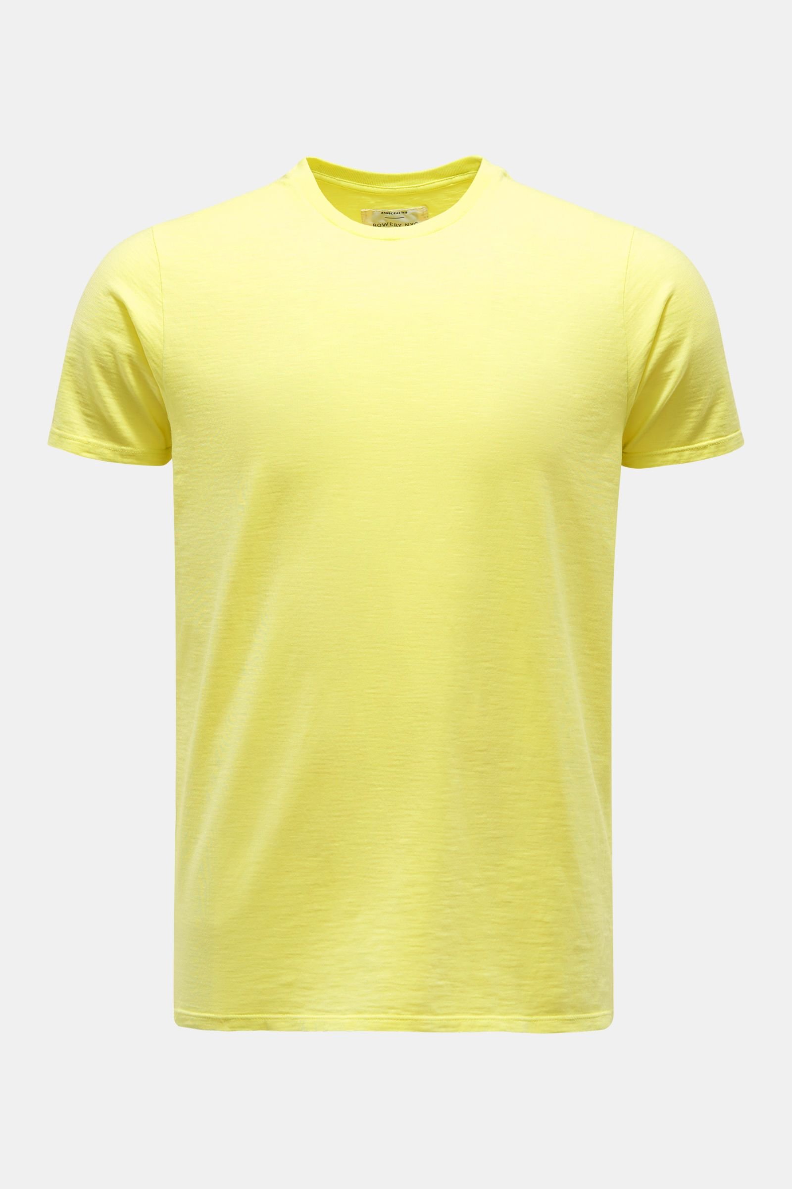 Rundhals-T-Shirt gelb