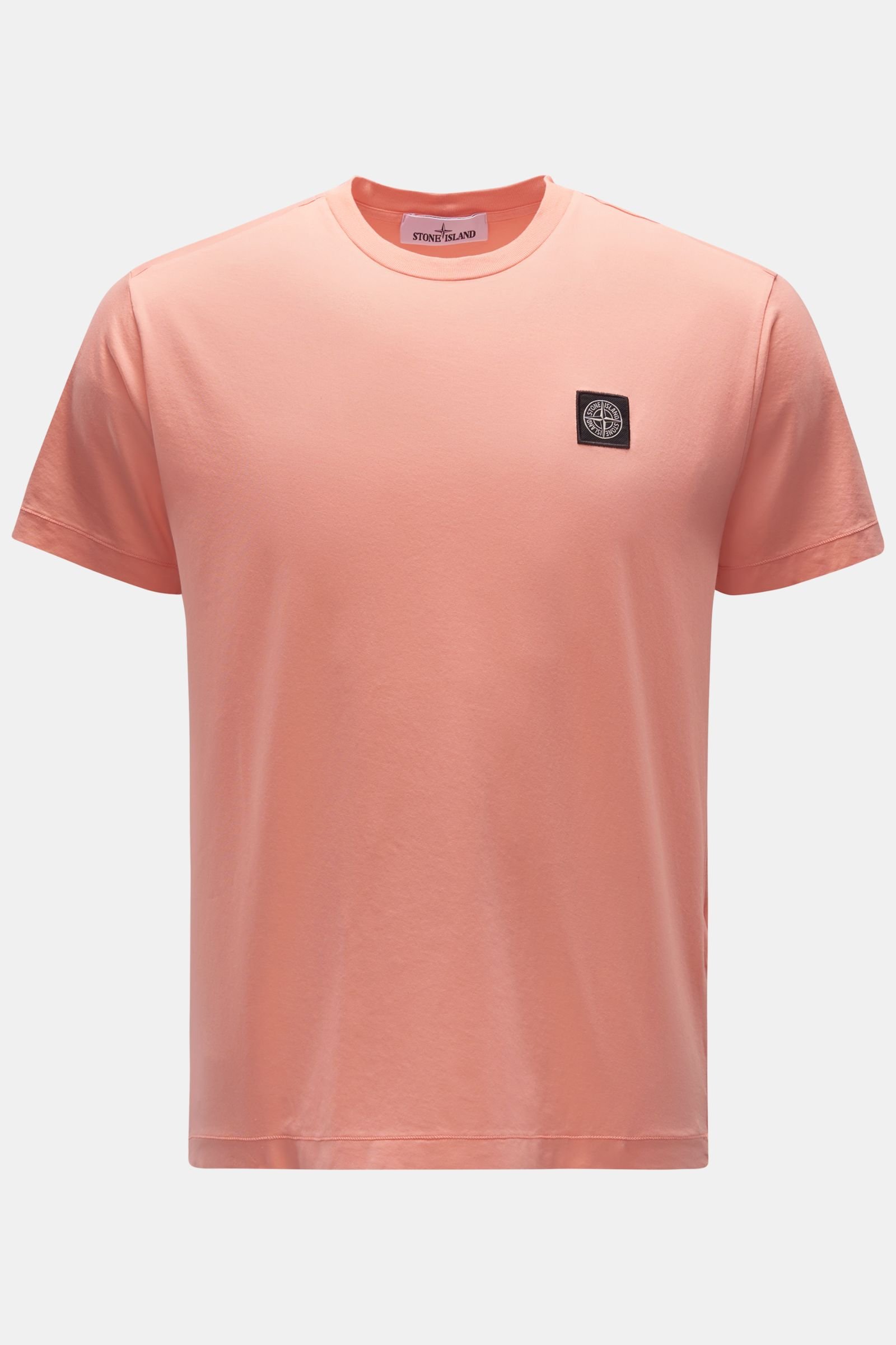 Crew neck T-shirt coral