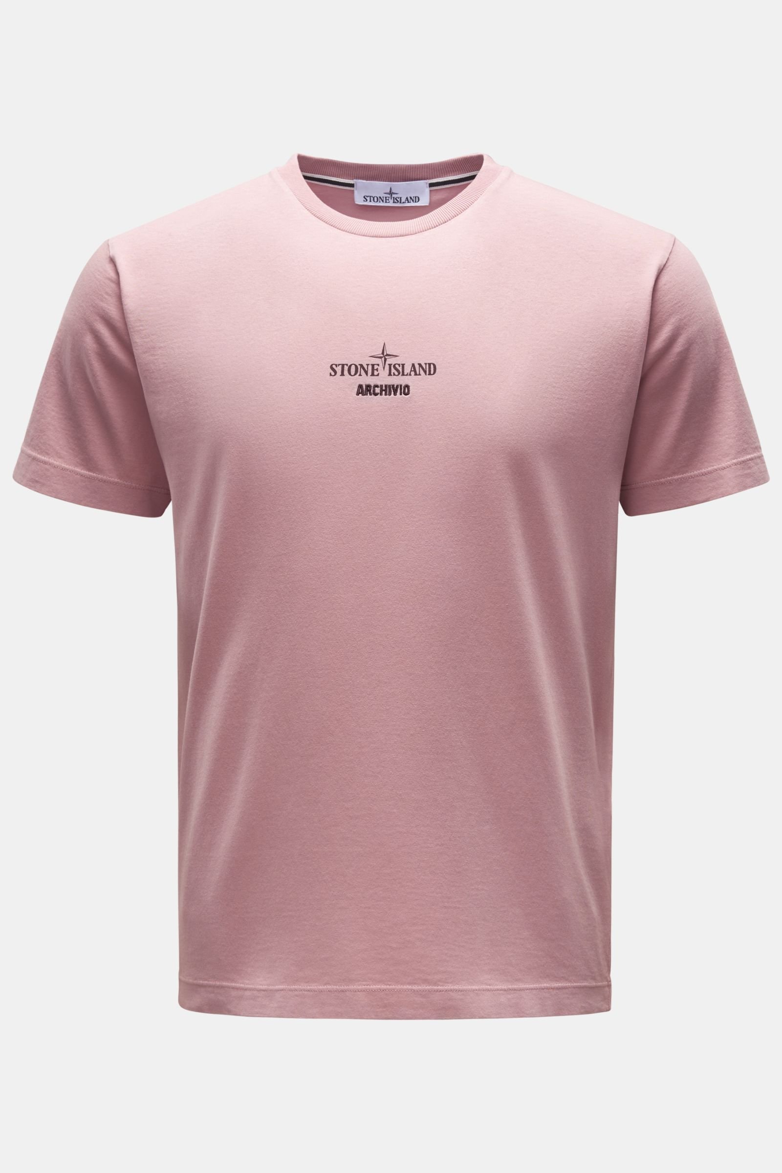 Crew neck T-shirt 'Archivio' antique pink