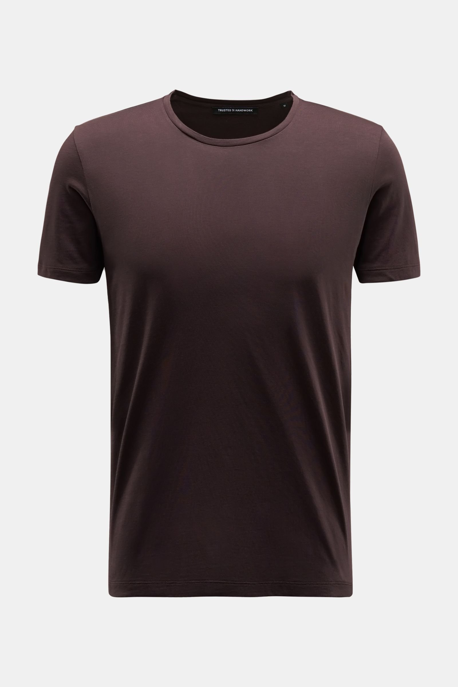 Crew neck T-shirt 'Washington' dark brown