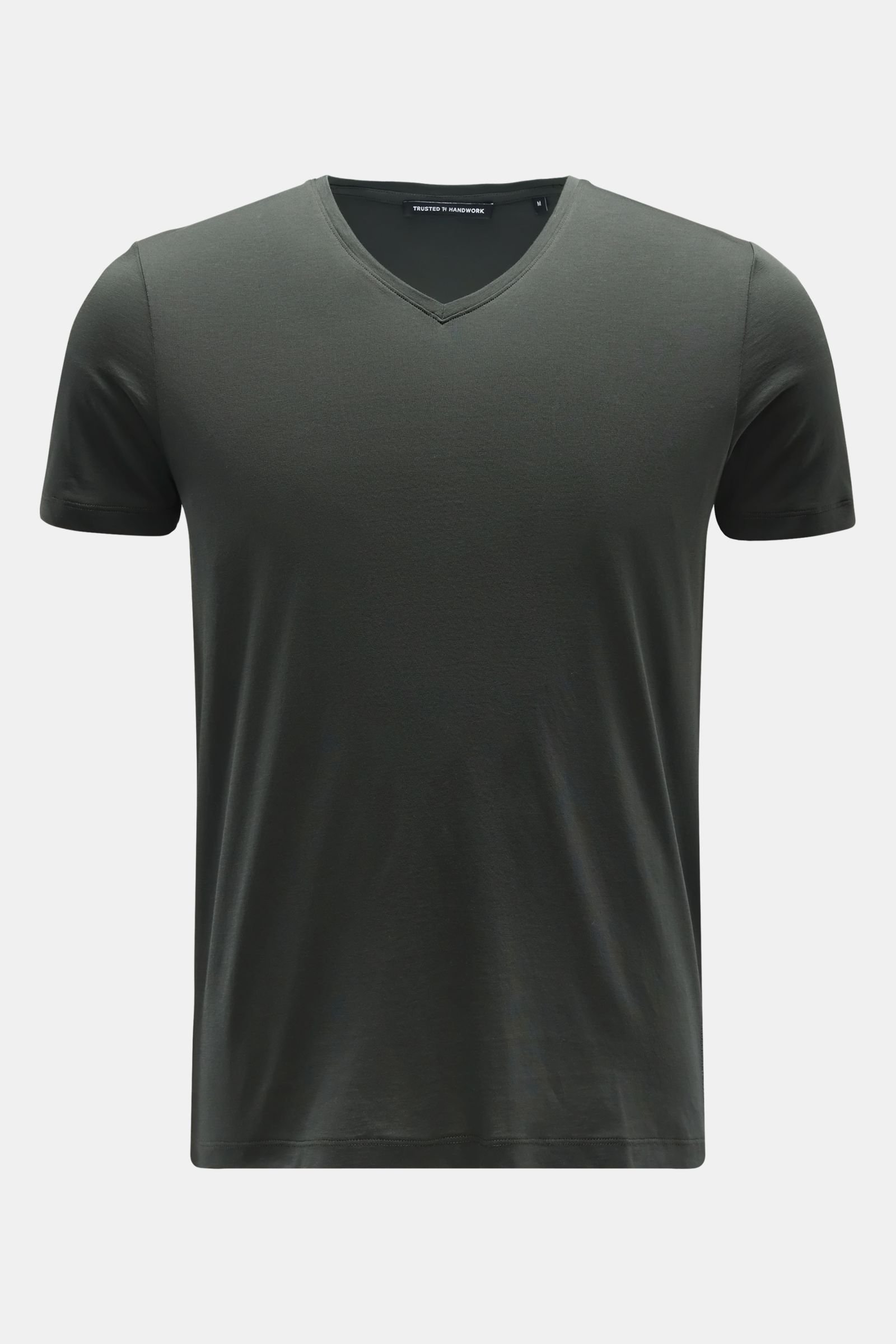 V-Neck T-Shirt 'Boston' dark olive