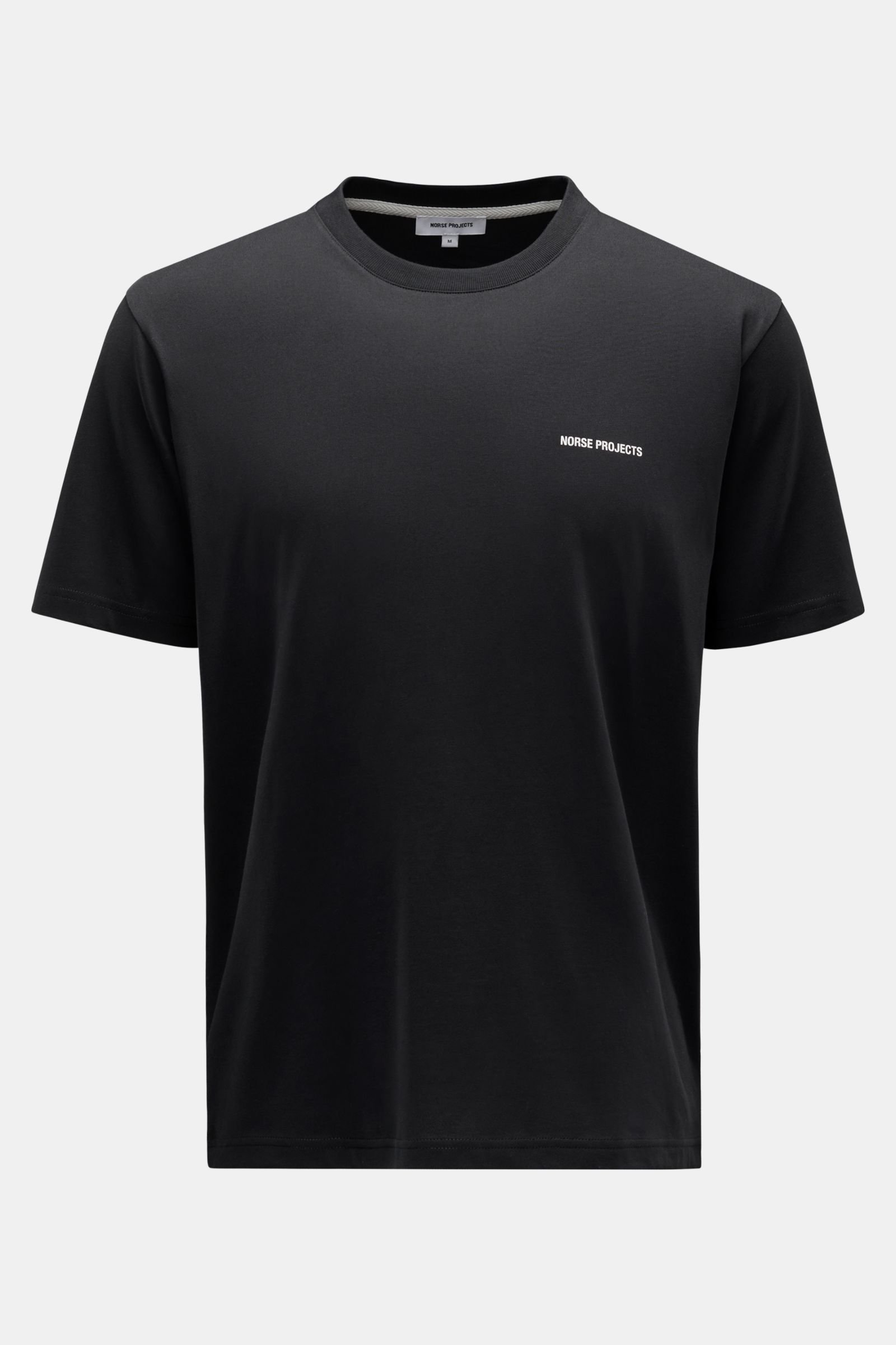 Rundhals-T-Shirt 'Johannes' schwarz