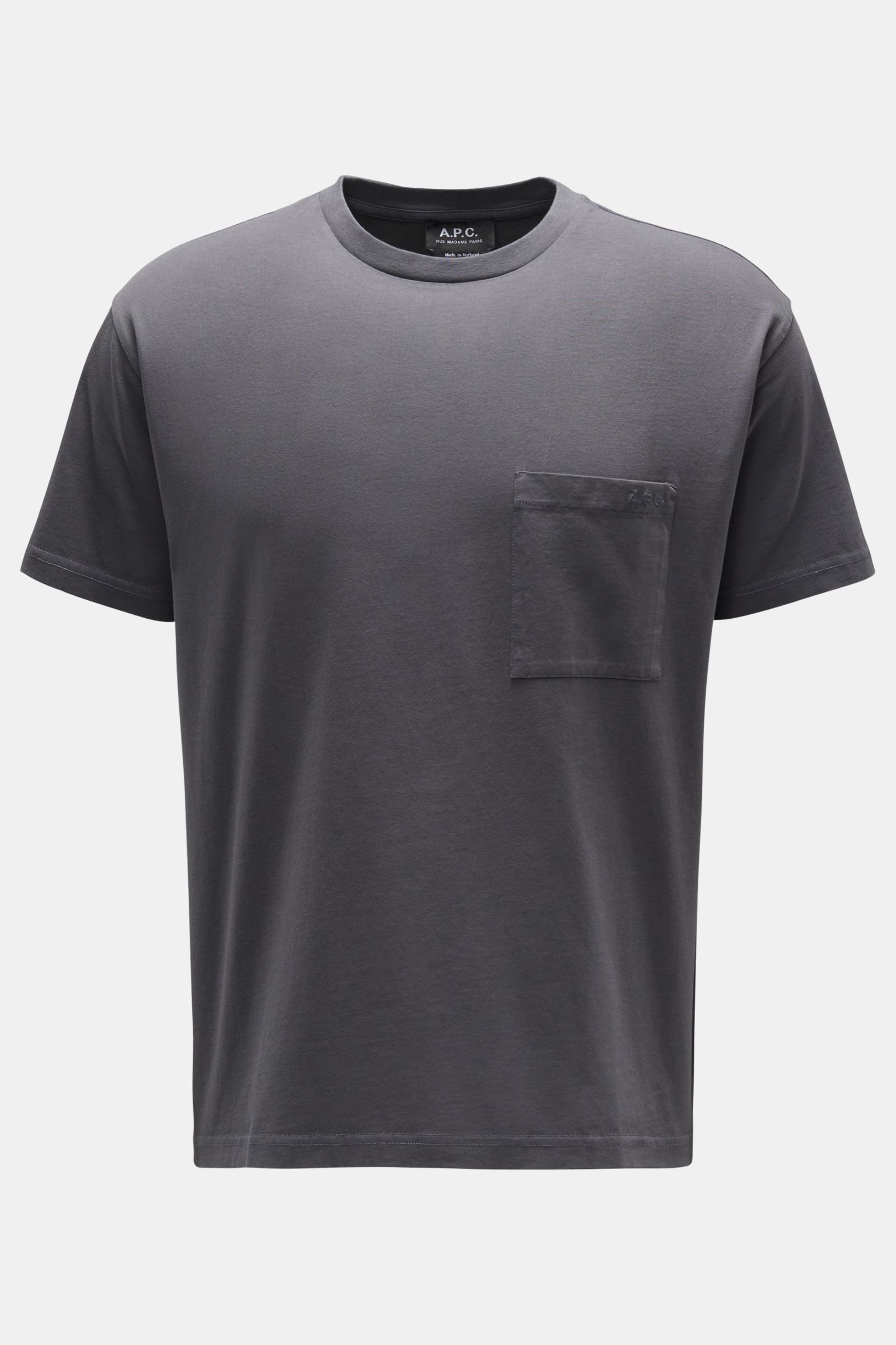 Crew neck T-shirt 'Dimitri' dark grey