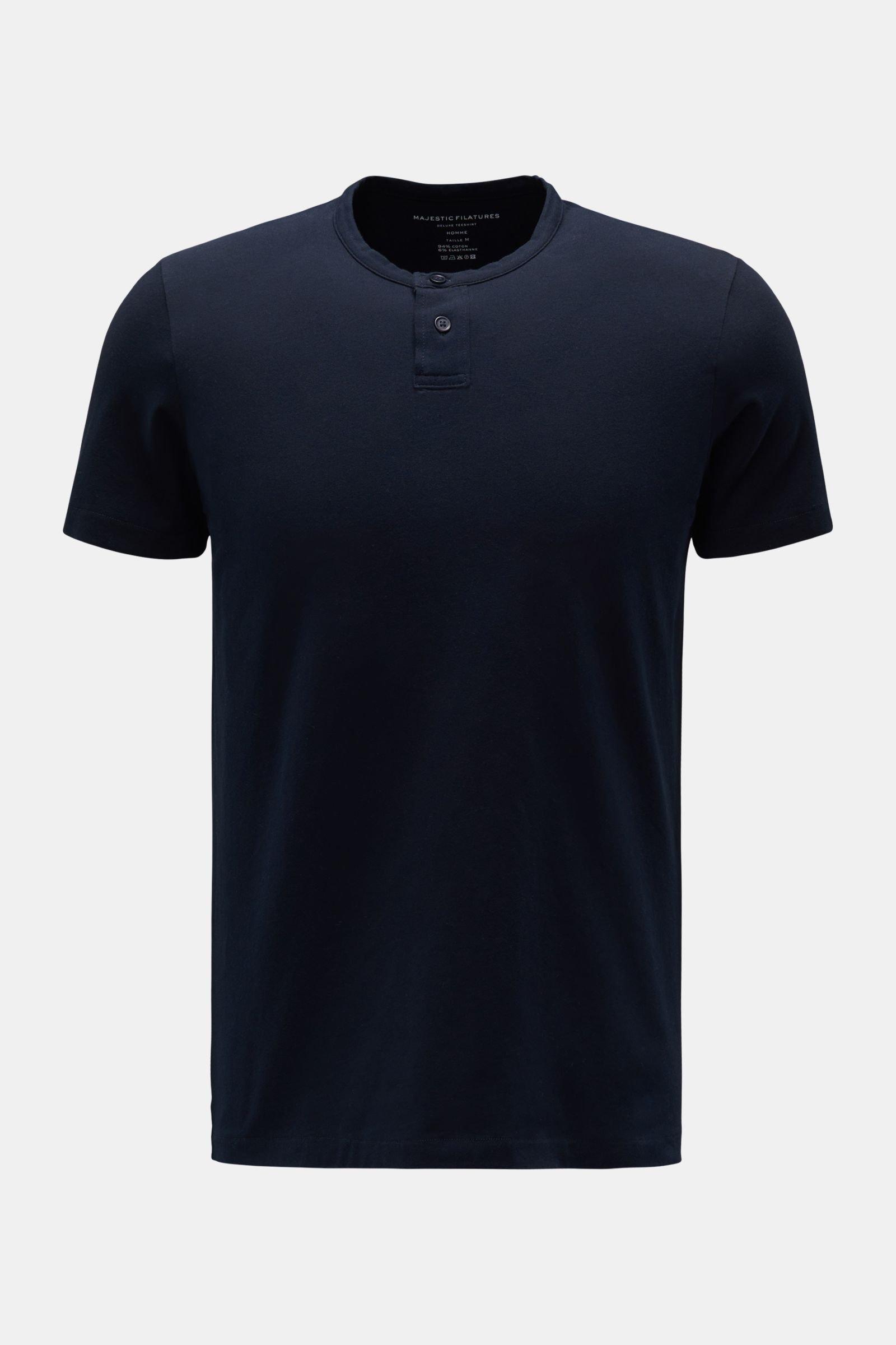 Henley T-shirt dark navy