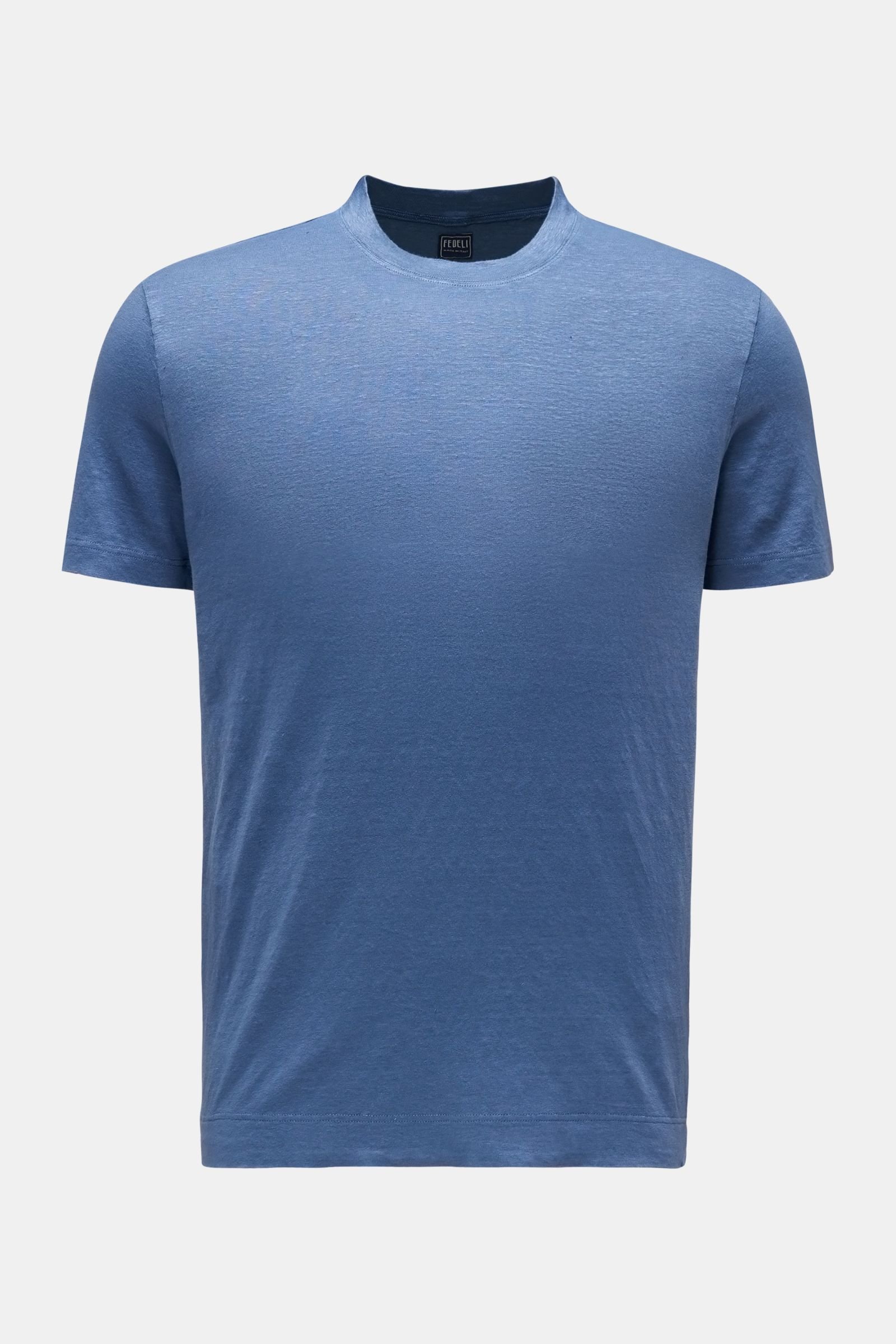 Linen crew neck T-shirt 'Extreme MM' grey-blue