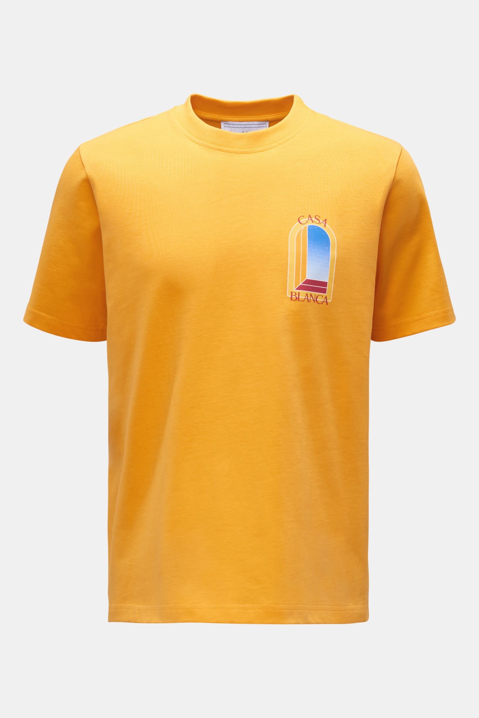 Crew neck T-shirt 'L' Arche De Jour' yellow