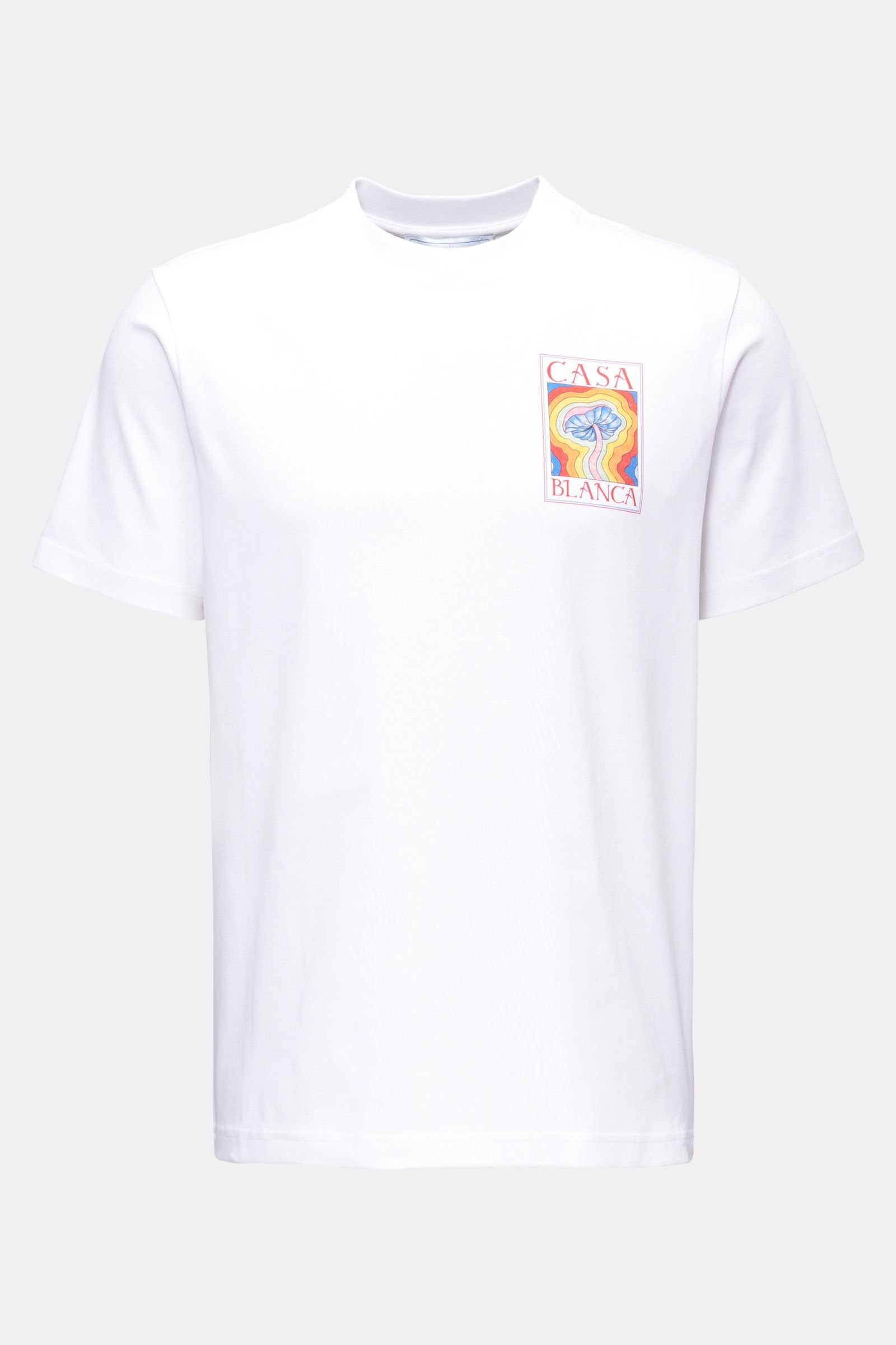 Crew neck T-shirt 'Mind Vibrations' white