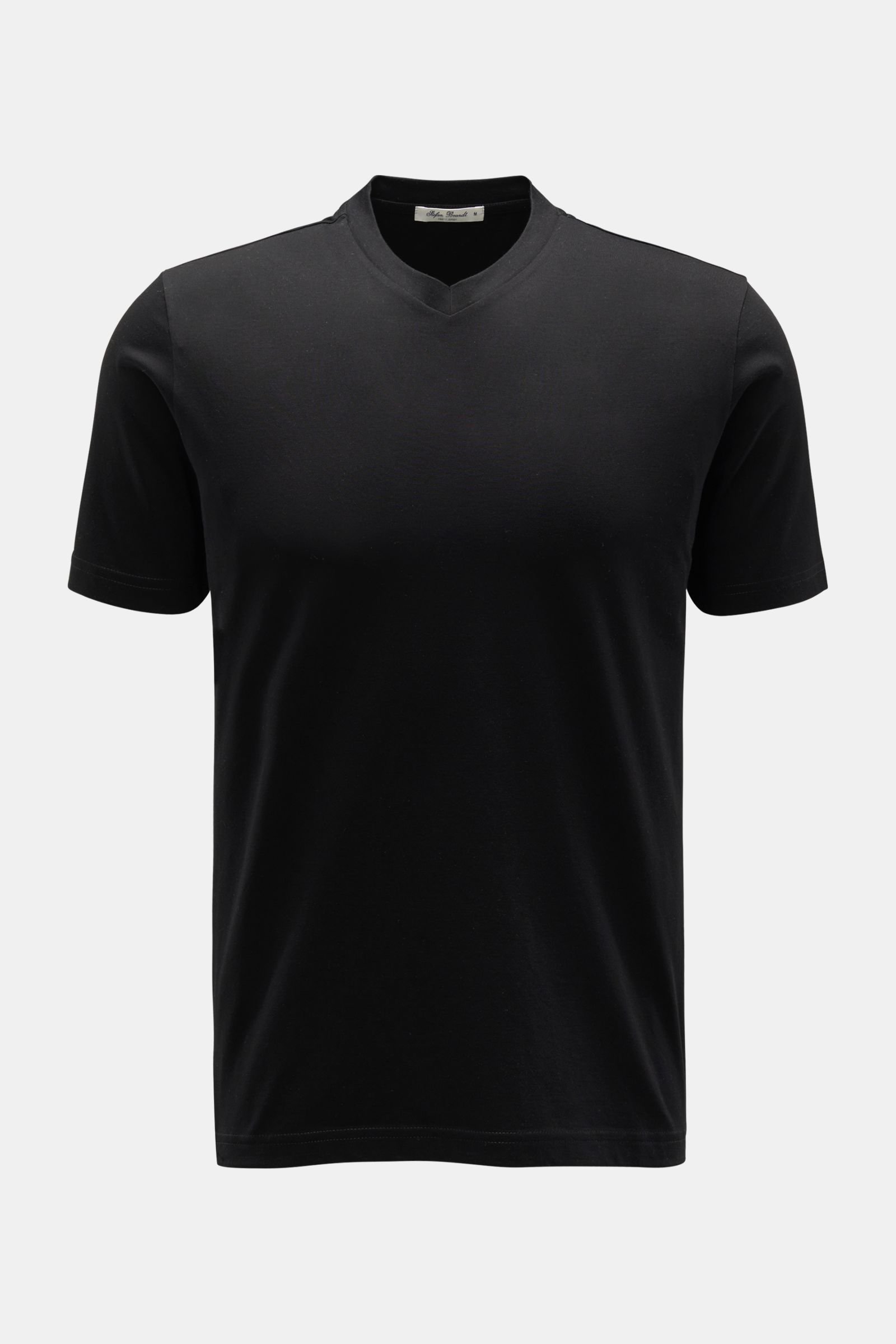 V-Neck T-Shirt 'Adam' schwarz