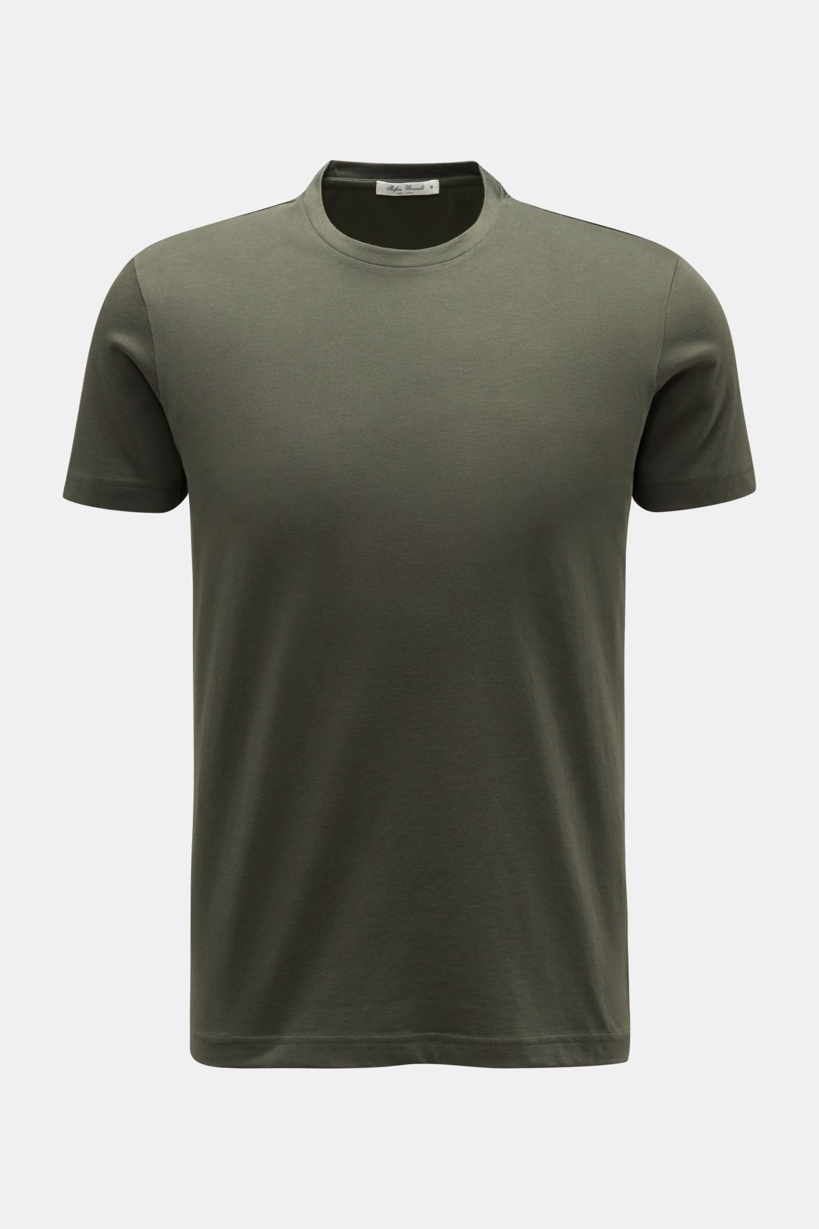 Crew neck T-shirt 'Enno' dark olive