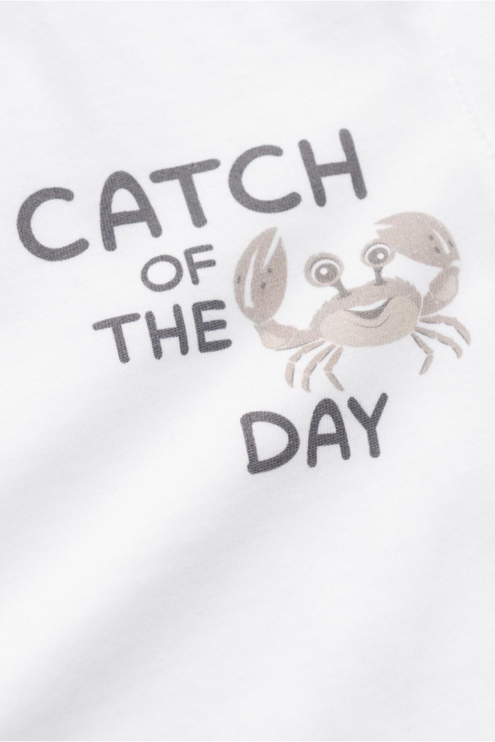 04651/ A trip in a bag Kinder Rundhals-T-Shirt 'Kids-Tee Crab' weiß