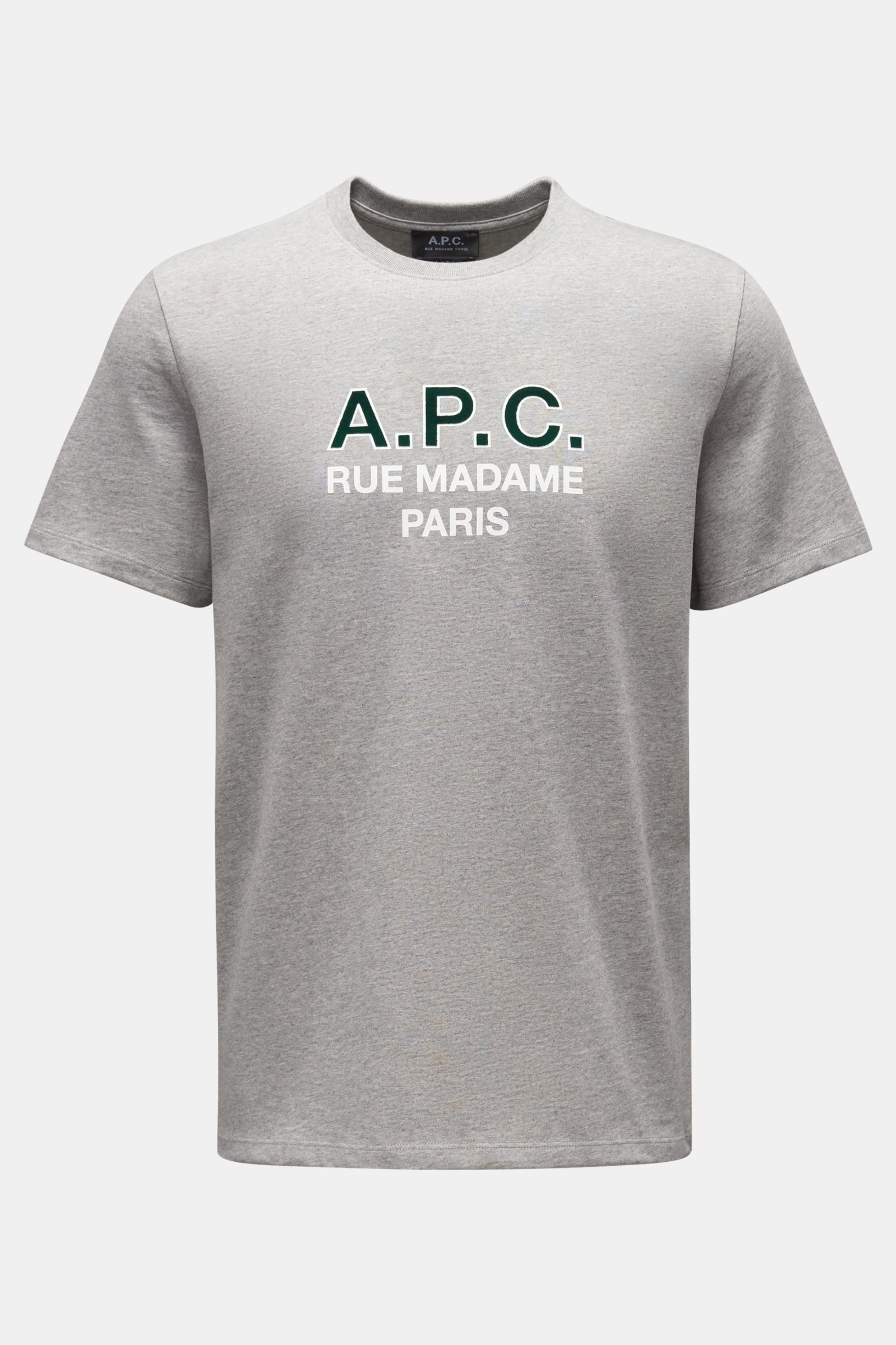 Crew neck T-shirt 'APC Madame H' grey