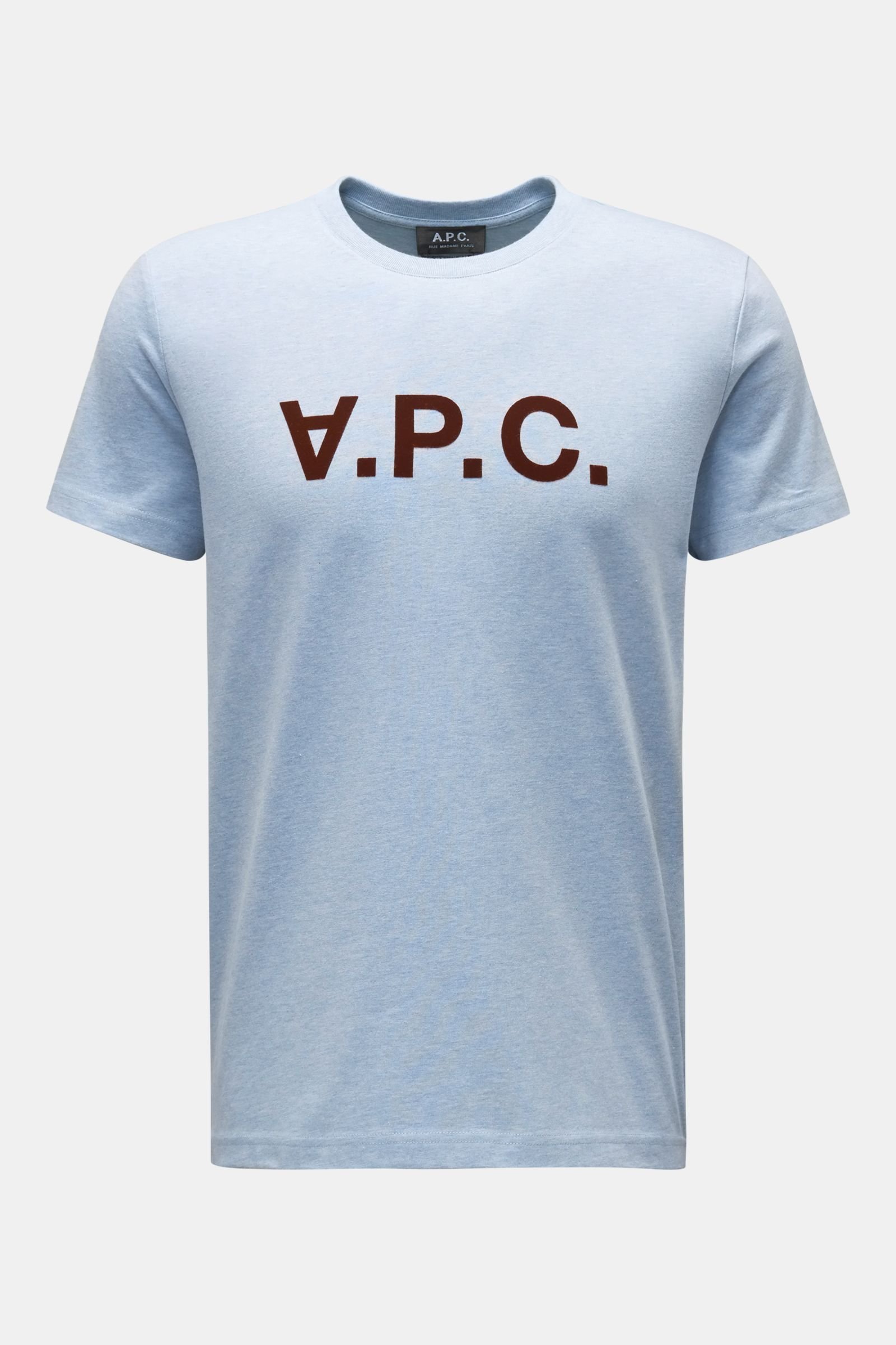 Rundhals-T-Shirt 'VPC' hellblau