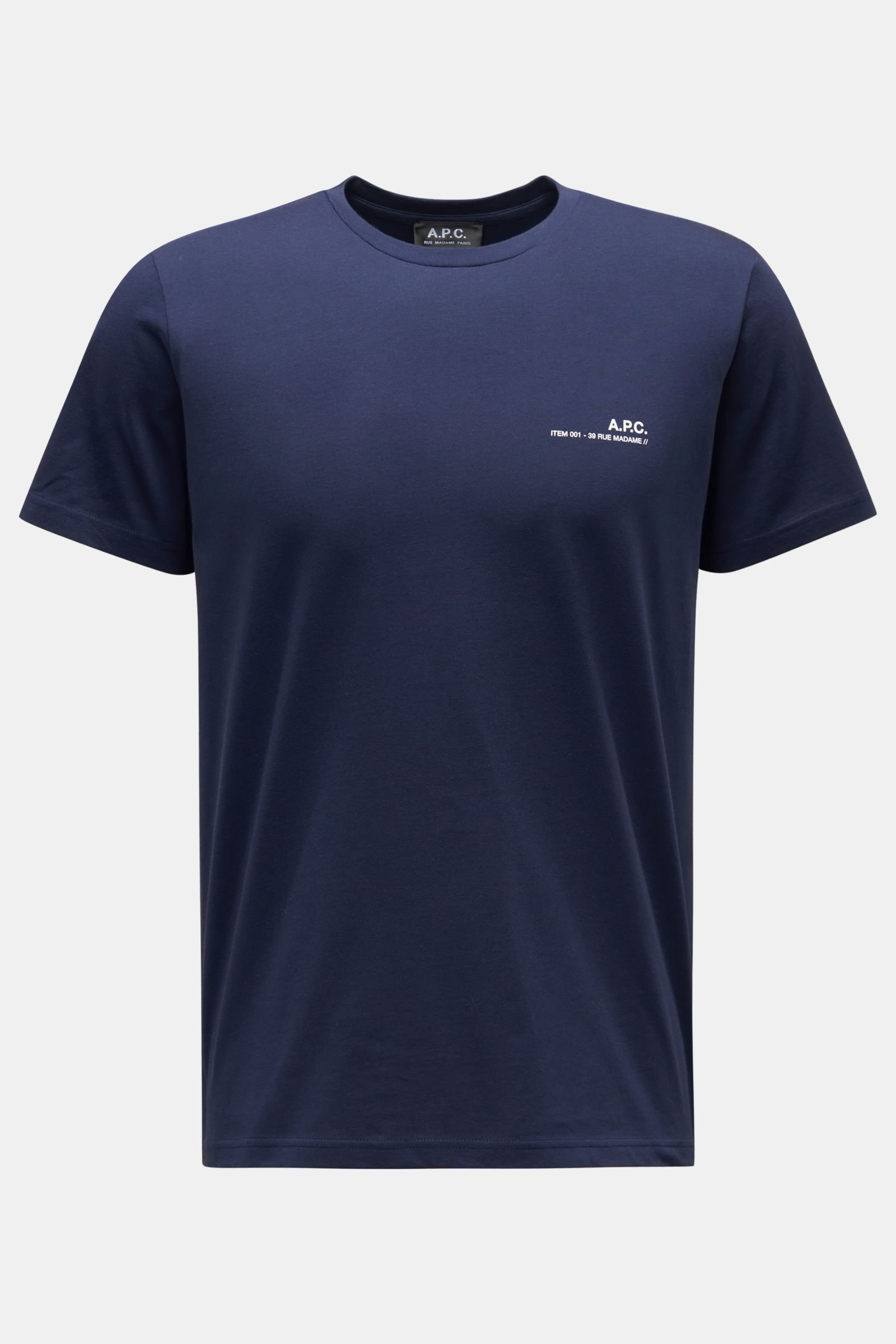 Rundhals-T-Shirt 'Item' navy