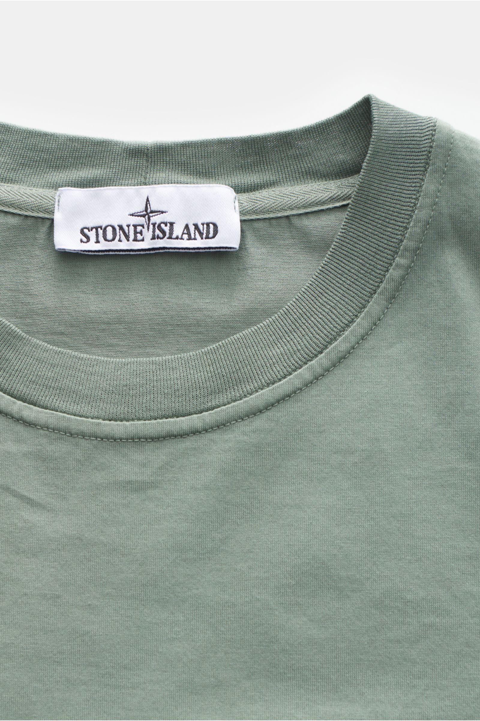 STONE ISLAND crew neck T-shirt 'Stellina' grey-green | BRAUN Hamburg