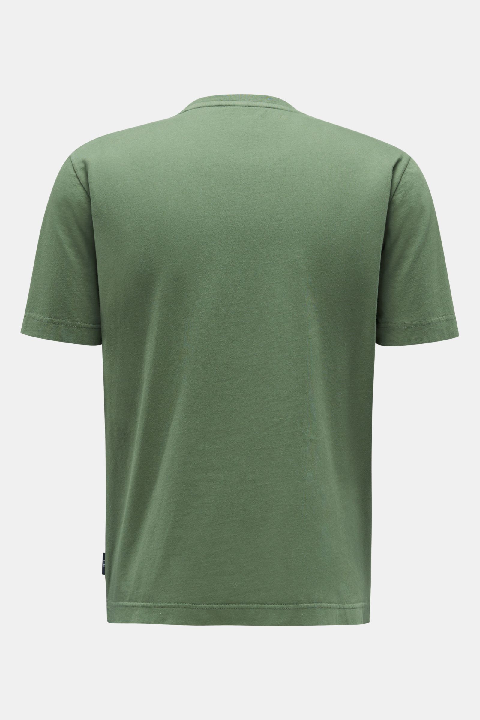 04651/ A trip in a bag  Crew neck T-shirt 'Seamap Pocket Tee' green