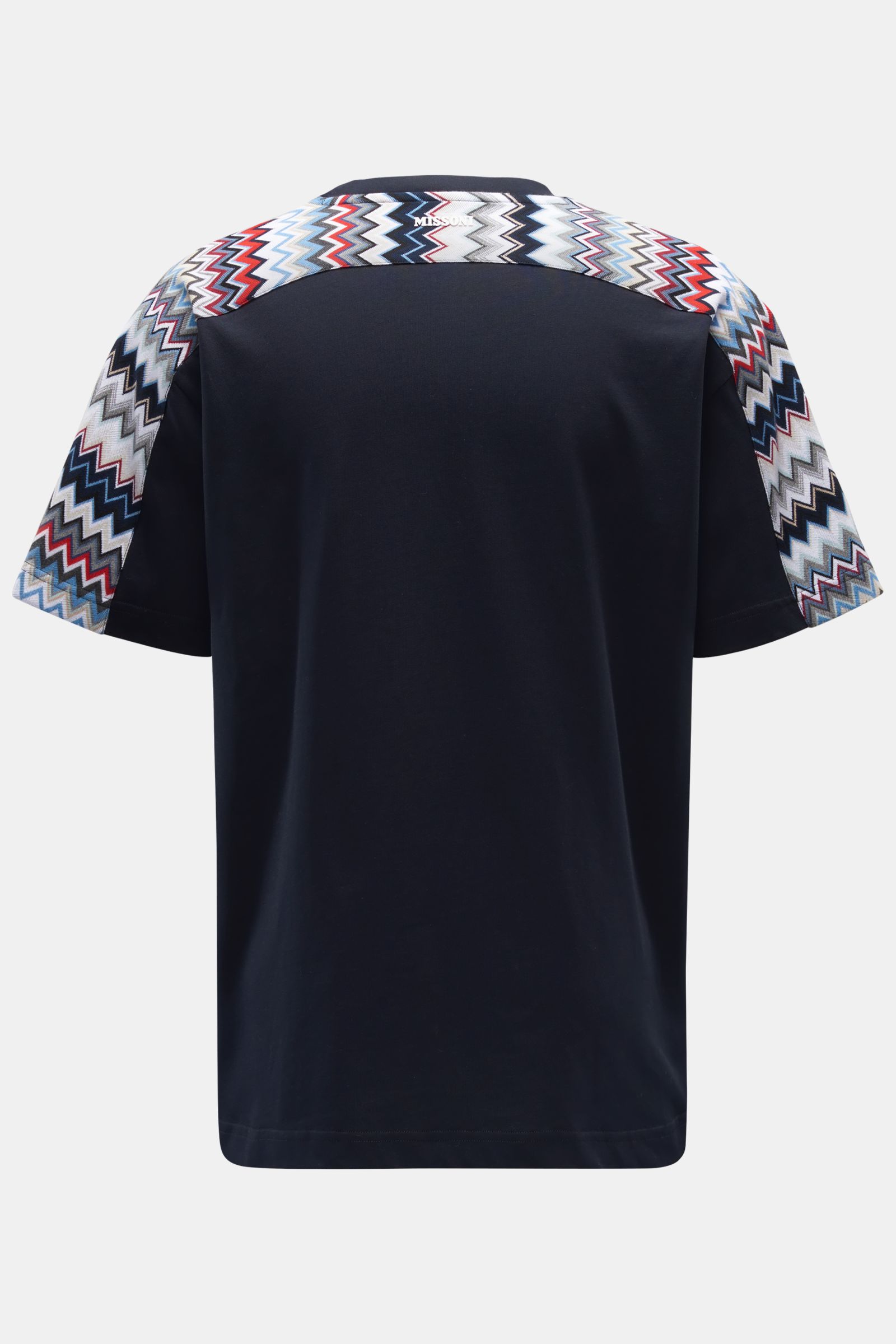 MISSONI Rundhals-T-Shirt navy gemustert | BRAUN Hamburg 