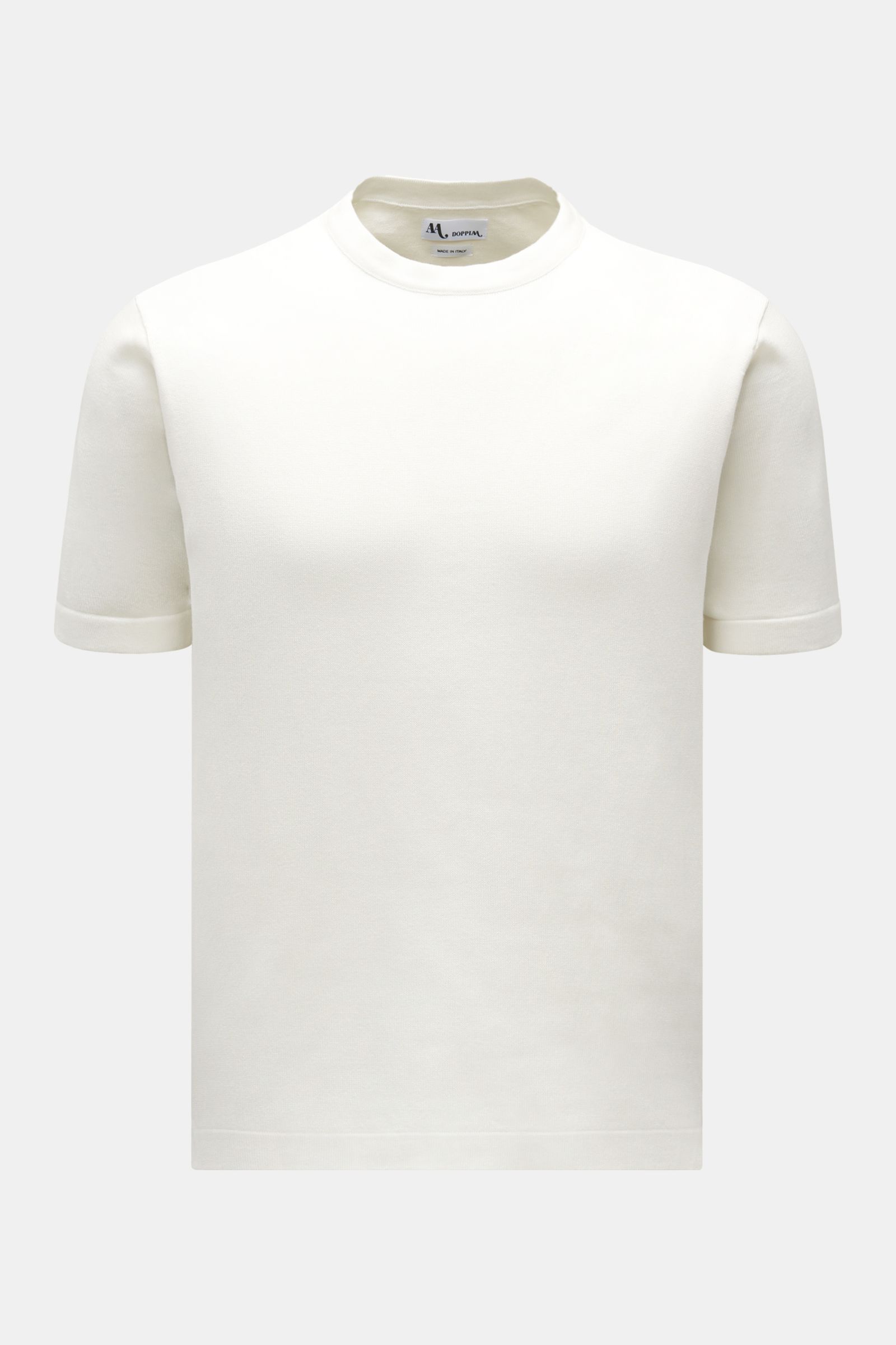 Doppiaa Kurzarm-Pullover 'Aalfeo' weiß
