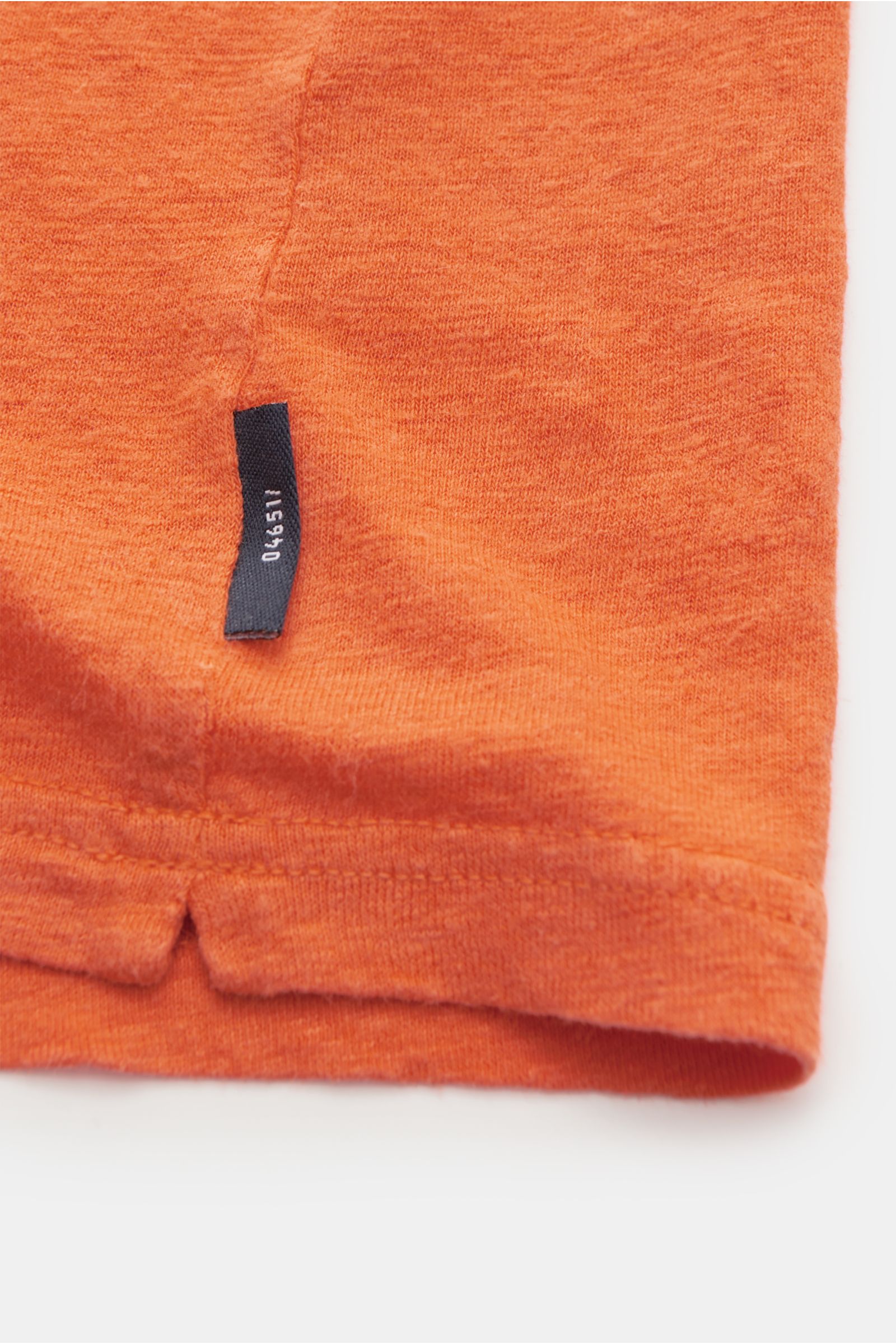 04651/ A trip in a bag Linen crew neck T-shirt orange