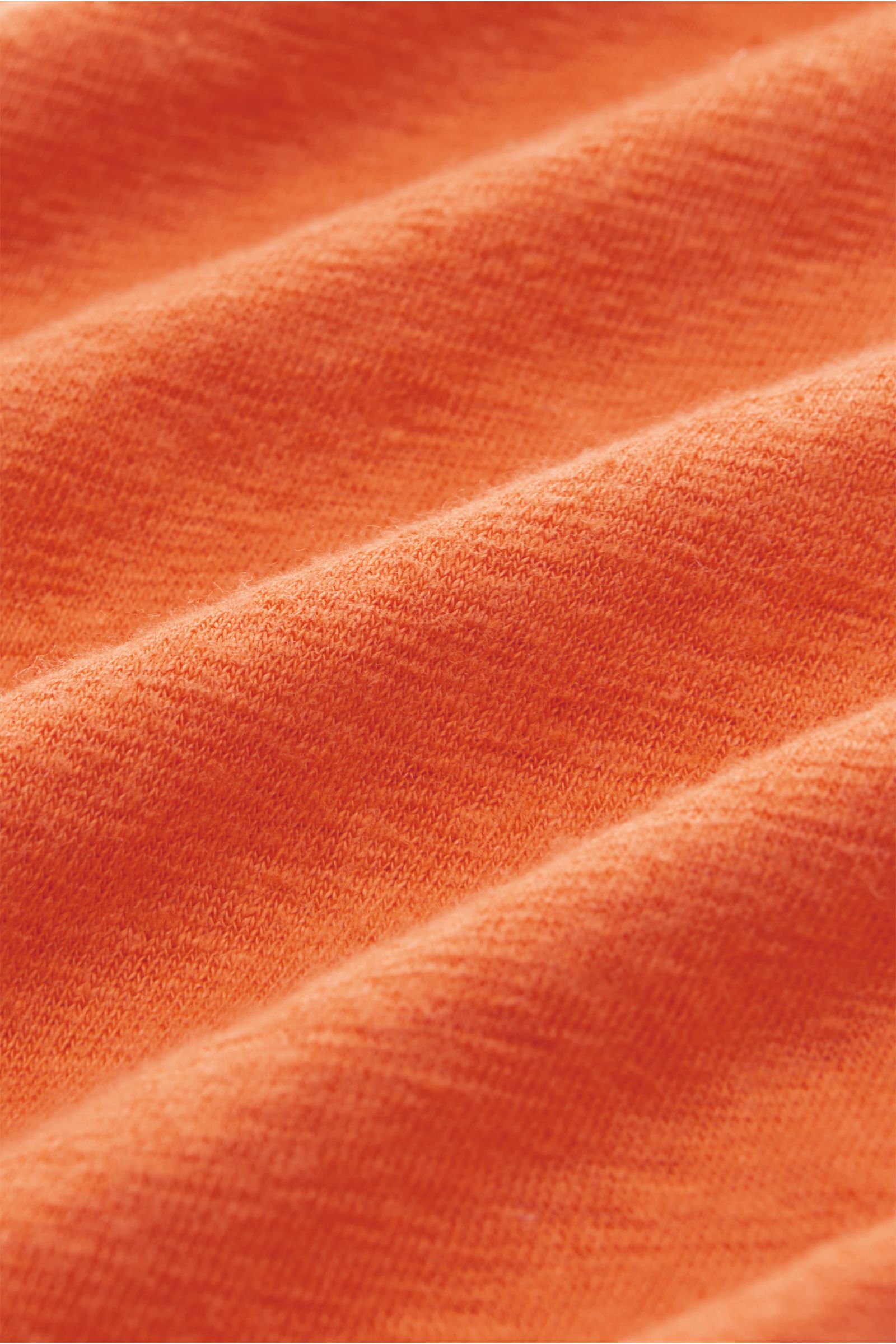 04651/ A trip in a bag Linen crew neck T-shirt orange