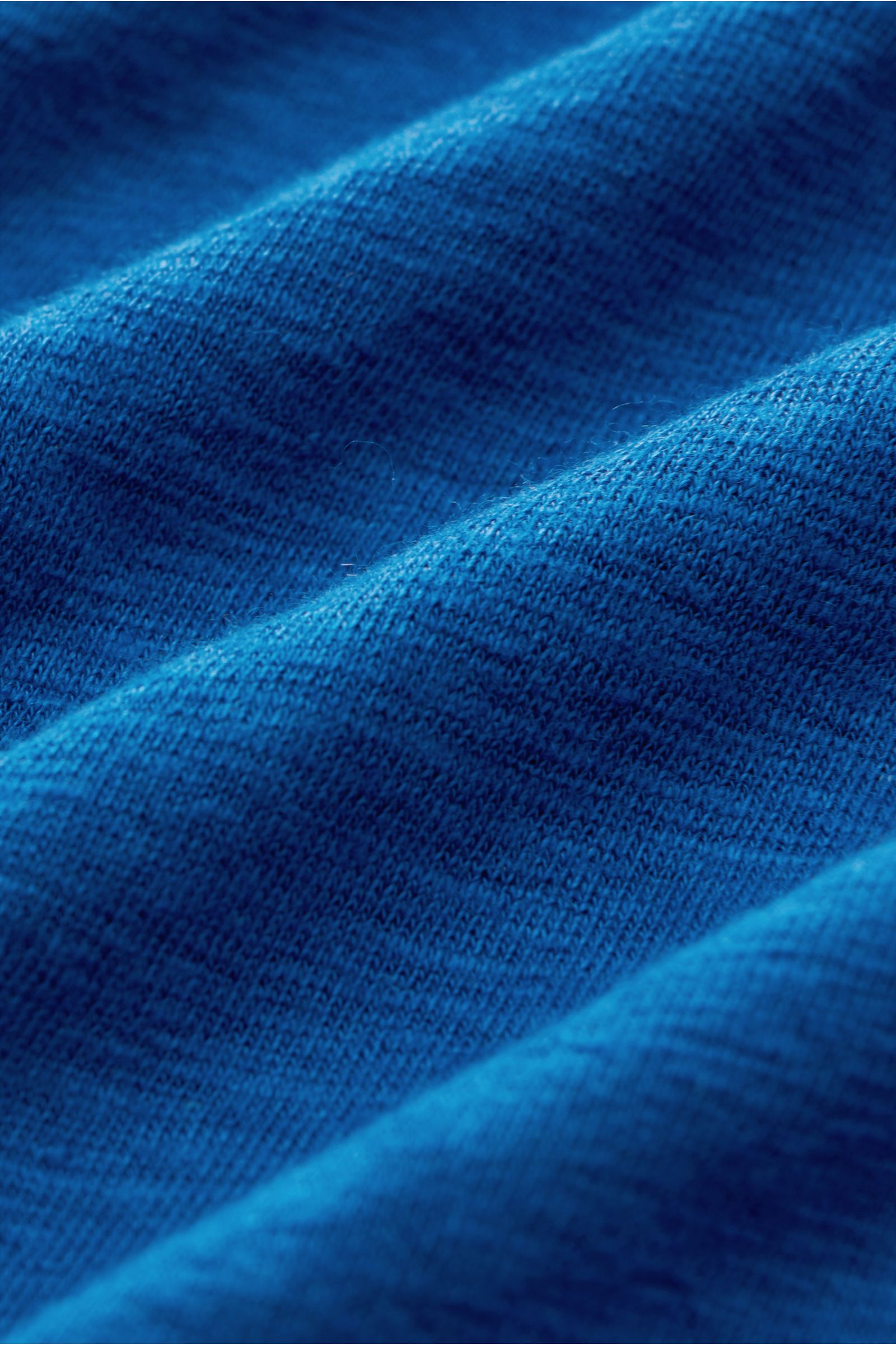 04651/ A trip in a bag Linen crew neck T-shirt blue