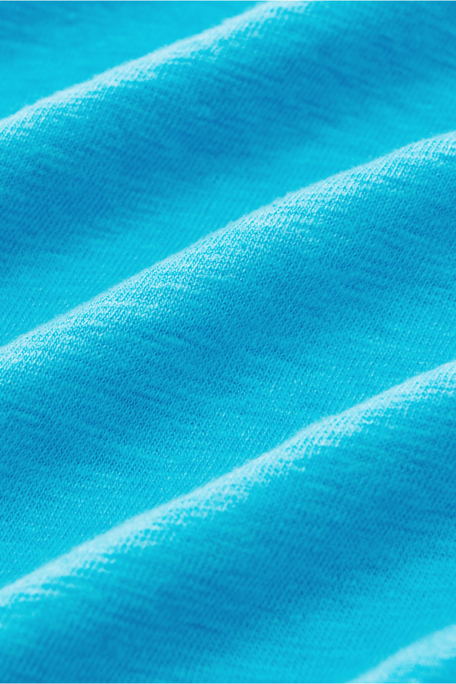 04651/ A trip in a bag Leinen Rundhals-T-Shirt türkis