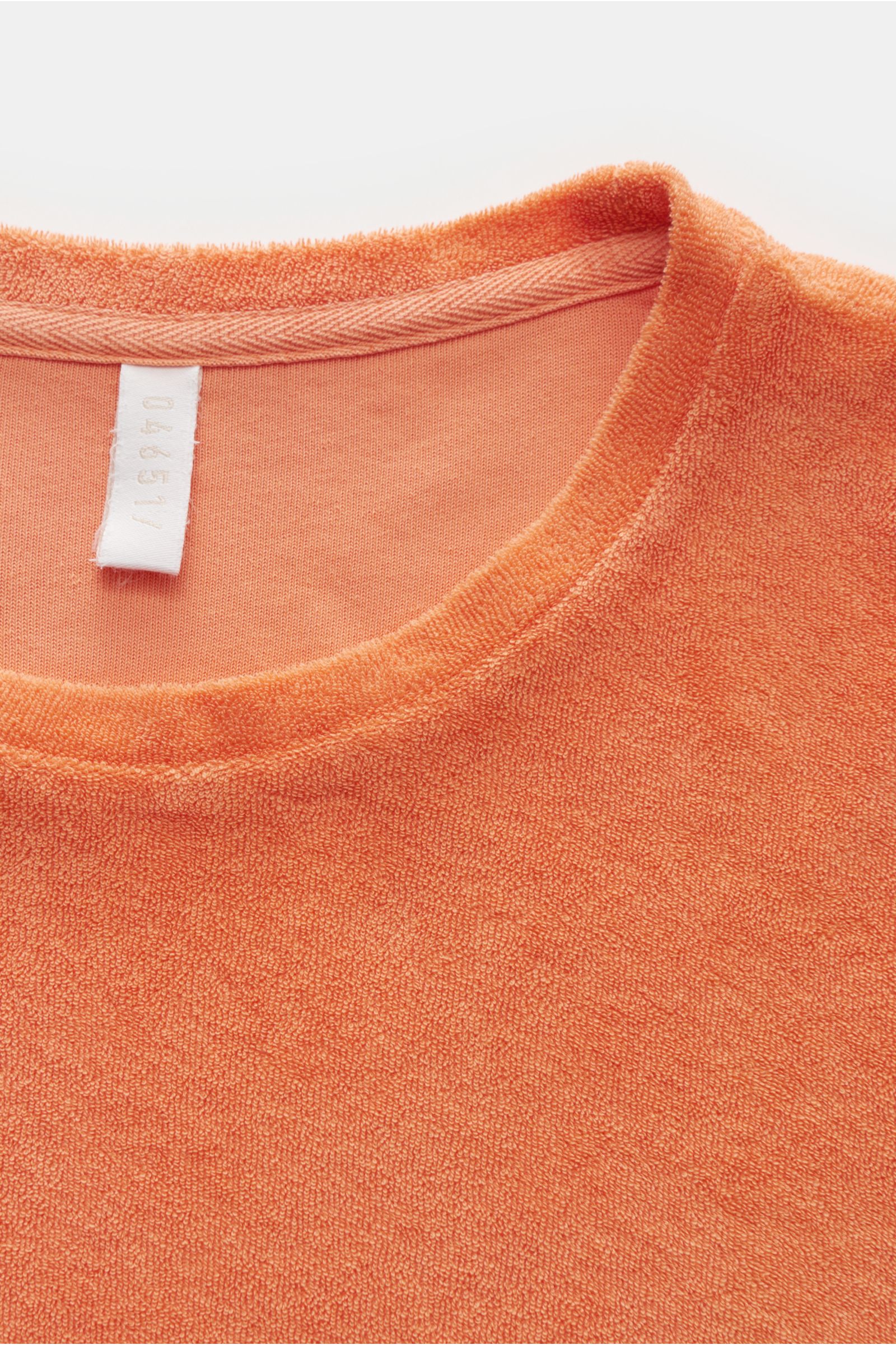 04651/ A trip in a bag Frottee Rundhals-T-Shirt 'Terry Tee' orange