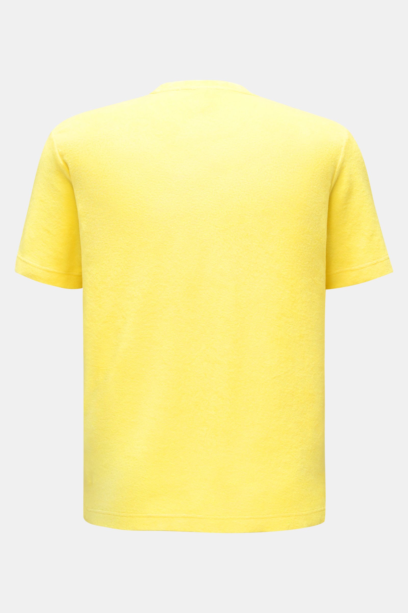 04651/ A trip in a bag Terry crew neck T-shirt 'Terry Tee' yellow