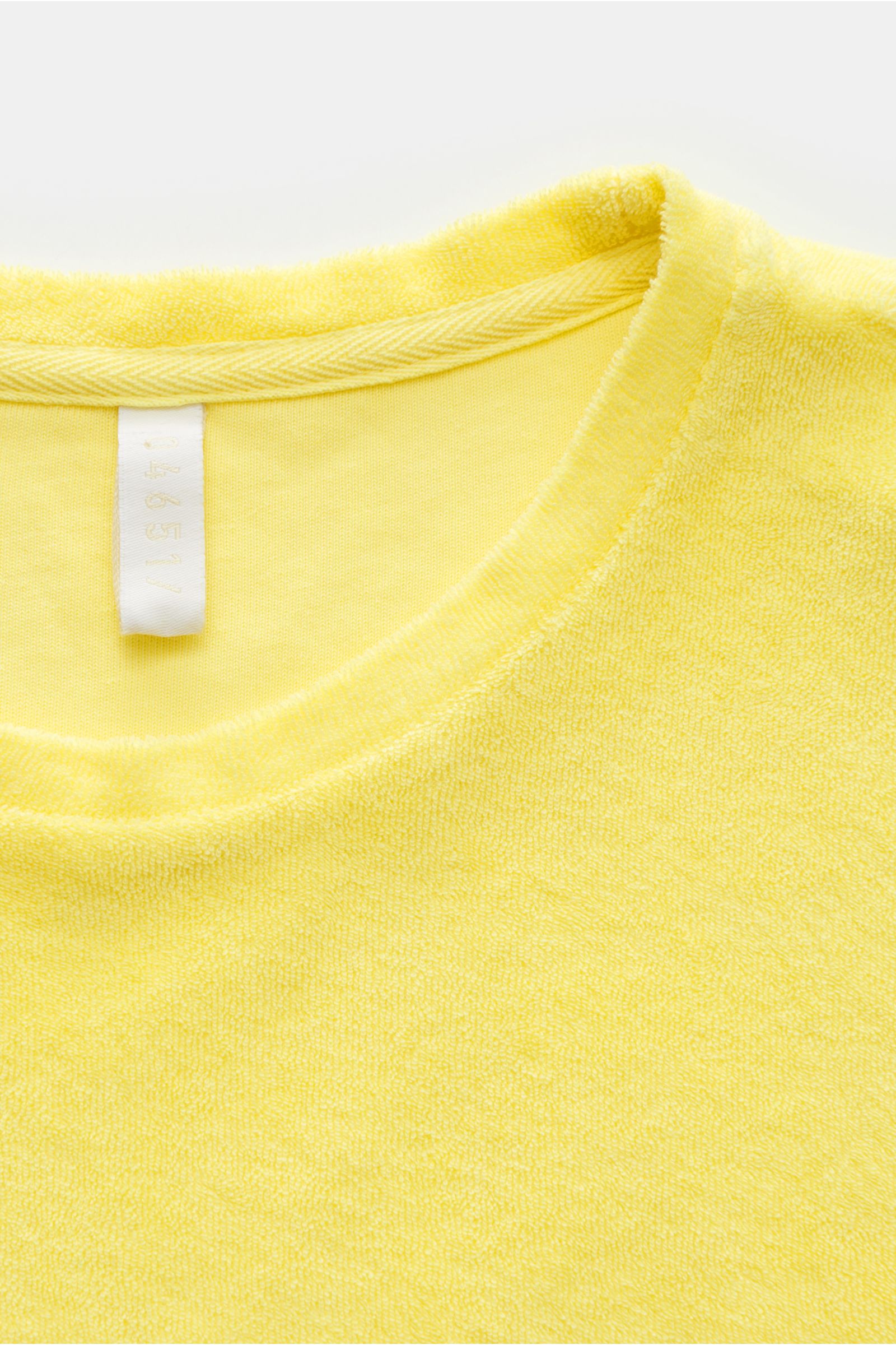 04651/ A trip in a bag Terry crew neck T-shirt 'Terry Tee' yellow