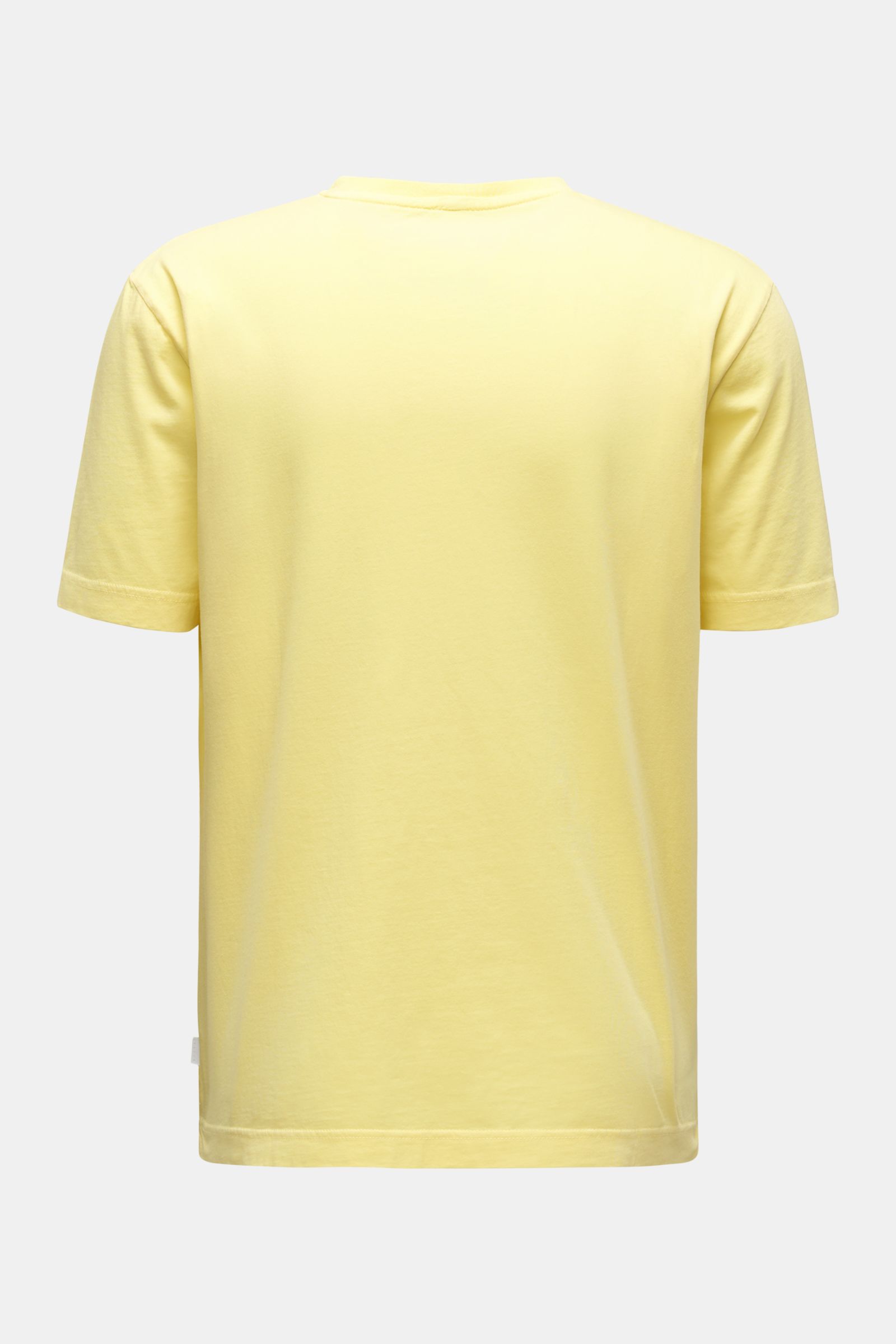 04651/ A trip in a bag Crew neck T-shirt 'Jersey Tee' pastel yellow