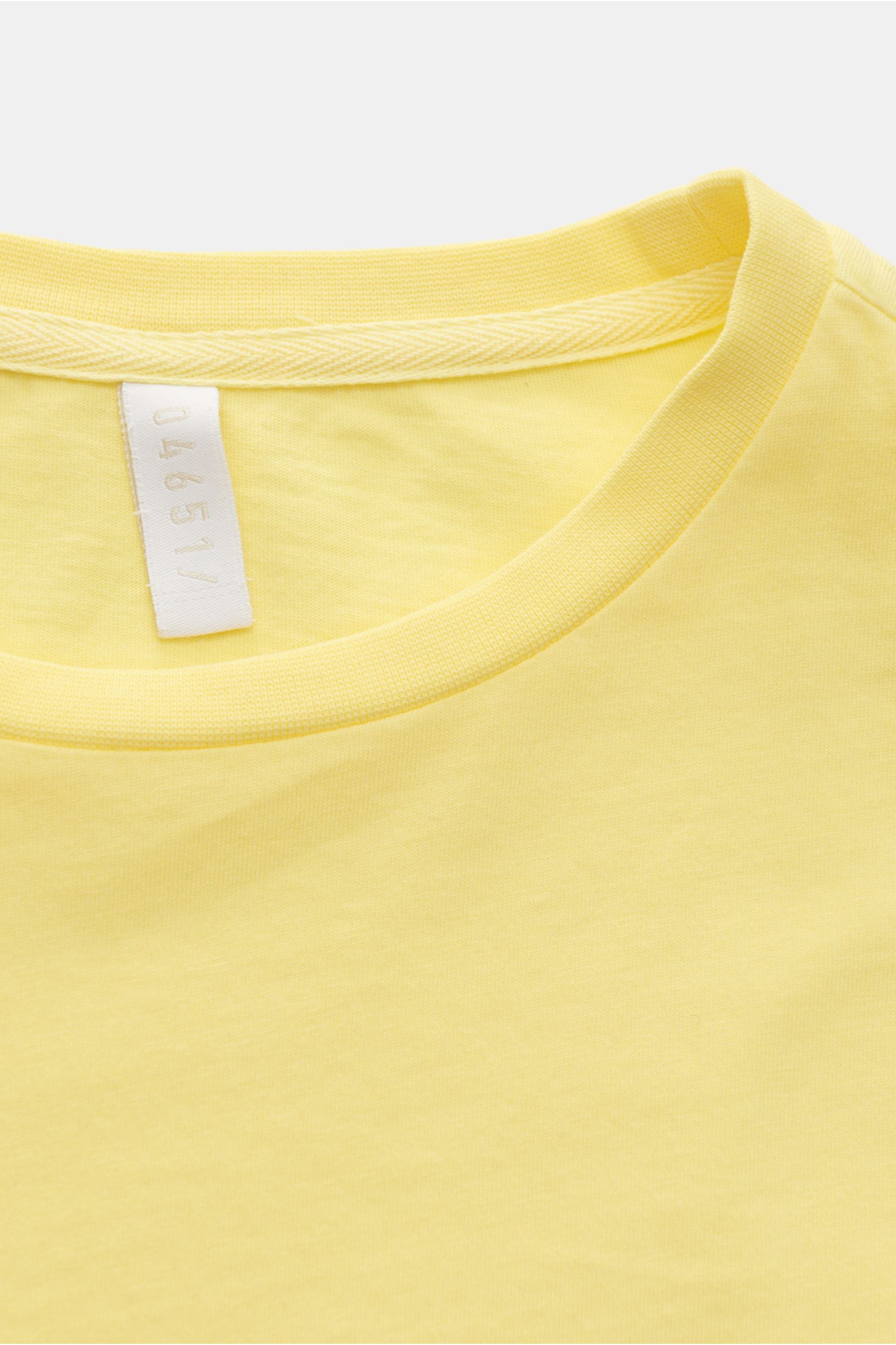 04651/ A trip in a bag Crew neck T-shirt 'Jersey Tee' pastel yellow