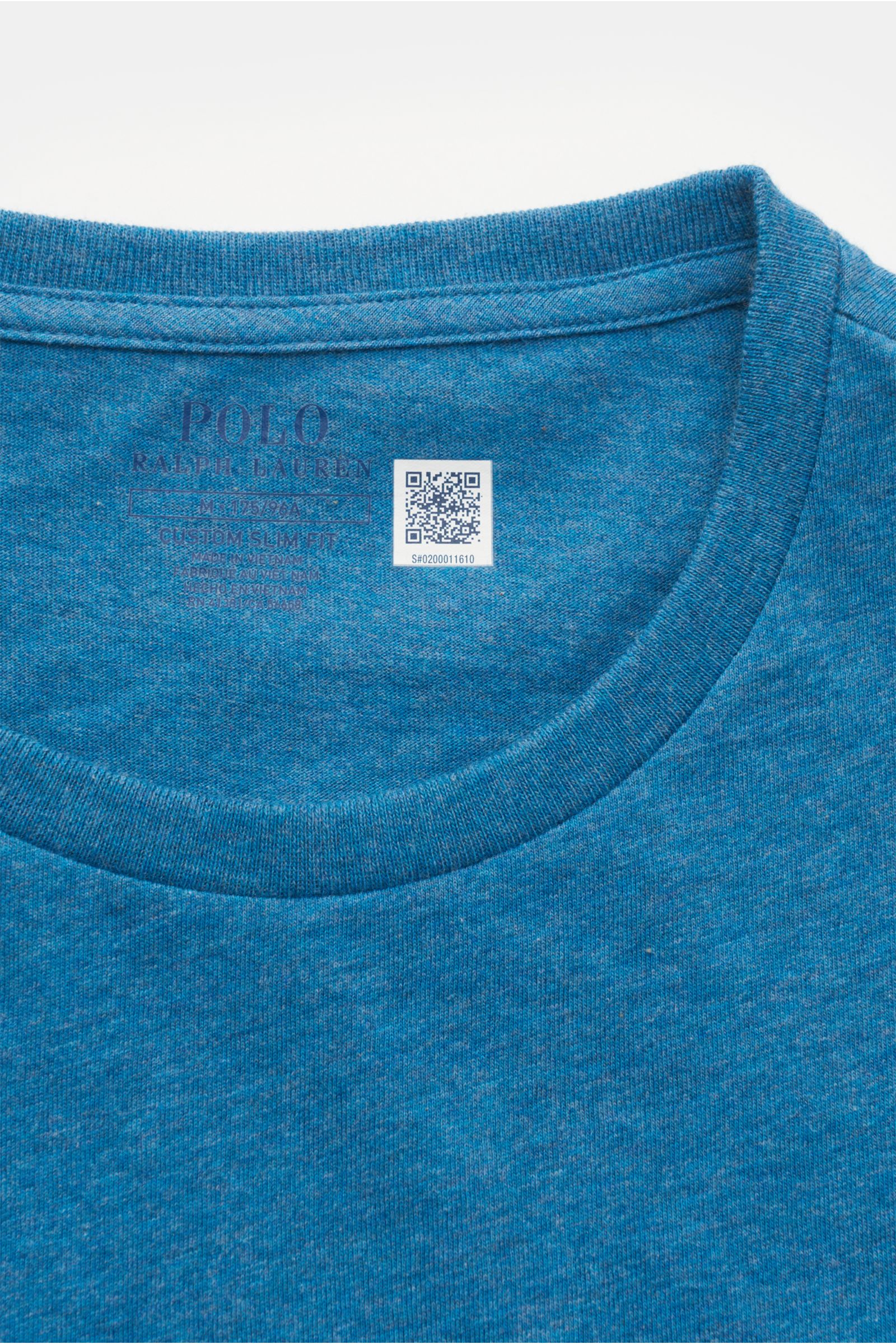 POLO RALPH LAUREN Rundhals-T-Shirt blau meliert | BRAUN Hamburg