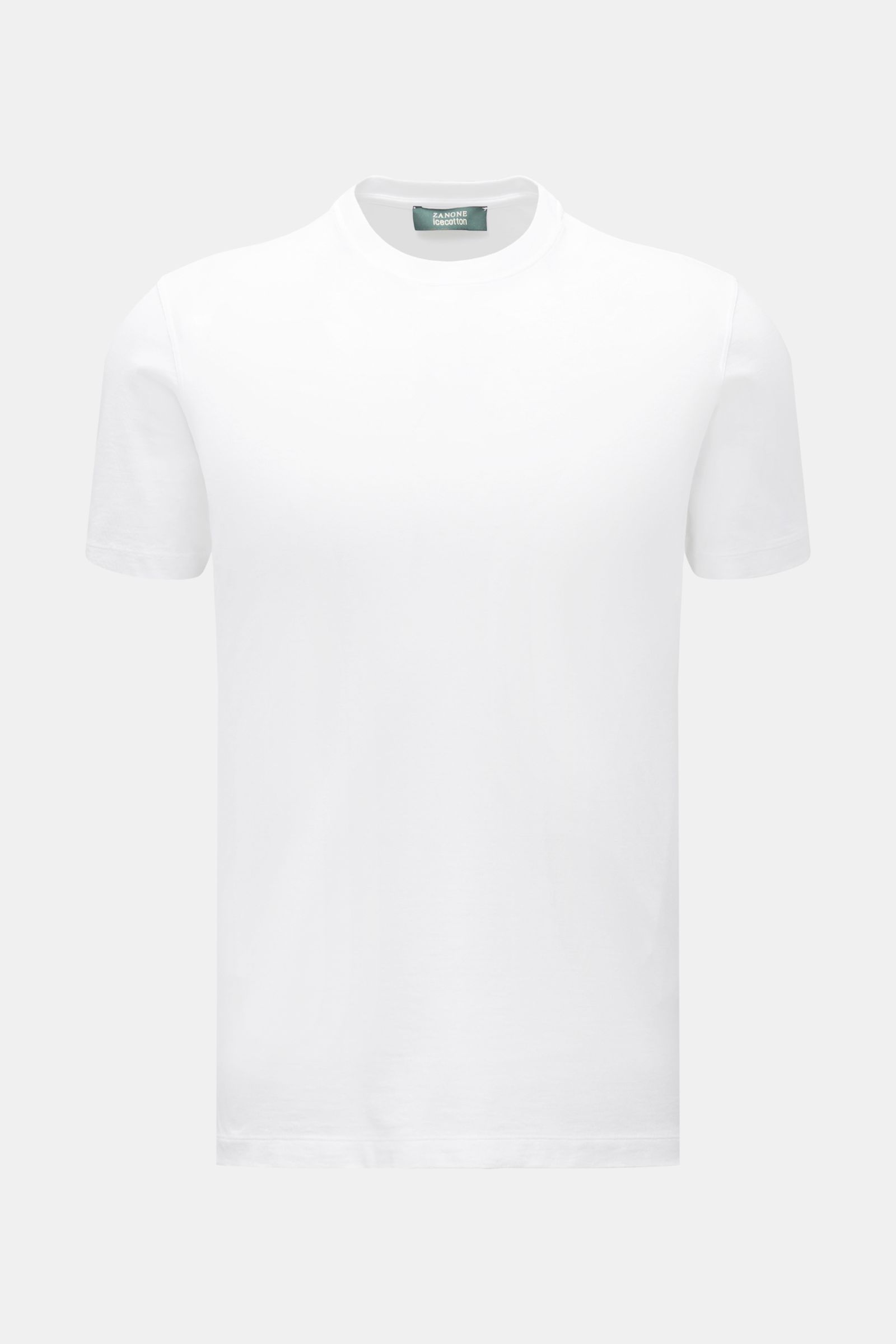 Zanone Rundhals-T-Shirt weiß